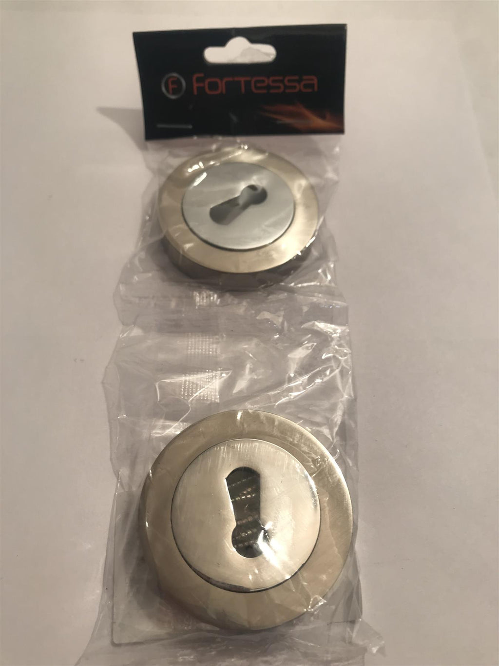 Fortessa Keyhole Escutcheon 8x51mm Satin Nickel Chrome Plated FESC-SN/CP