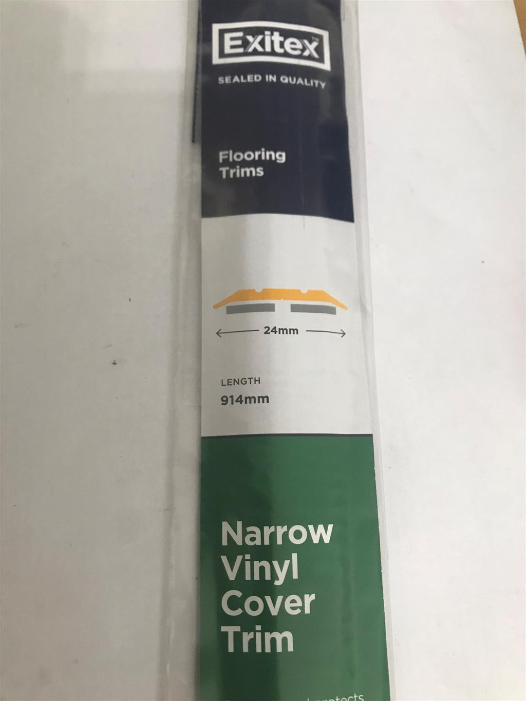 Exitex Narrow  Vinyl Cover Trim Silver 914mm  NVCT