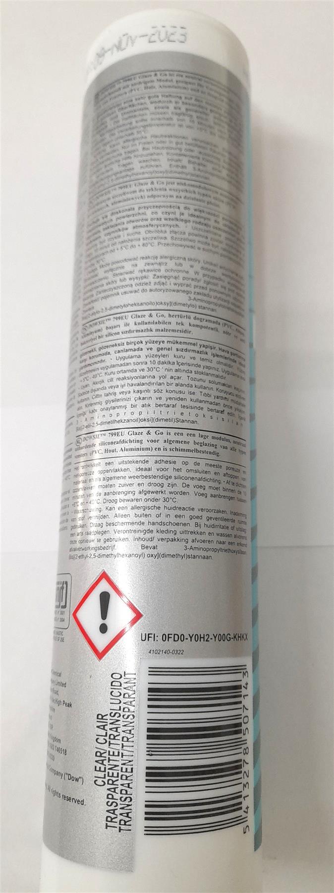 Dow Silicon Sealant 799 Clear 310ml