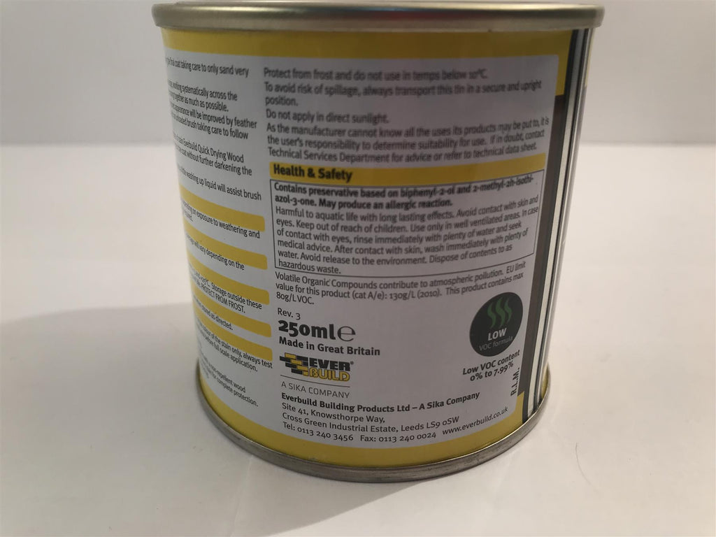 Everbuild WSTAINSTK02 Wood Stain Teak 250ml