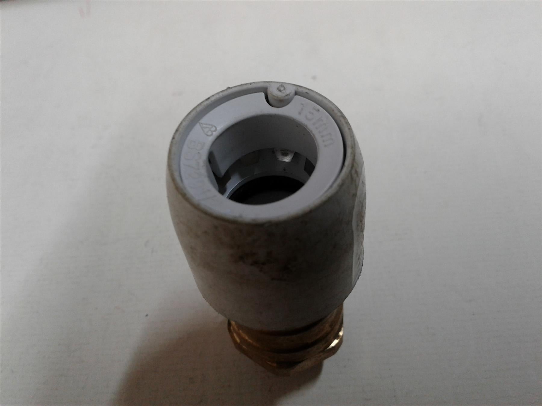 NEW HEP2O STRAIGHT TAP CONNECTOR 15mm 3/4" HD25A/15W (EACH)