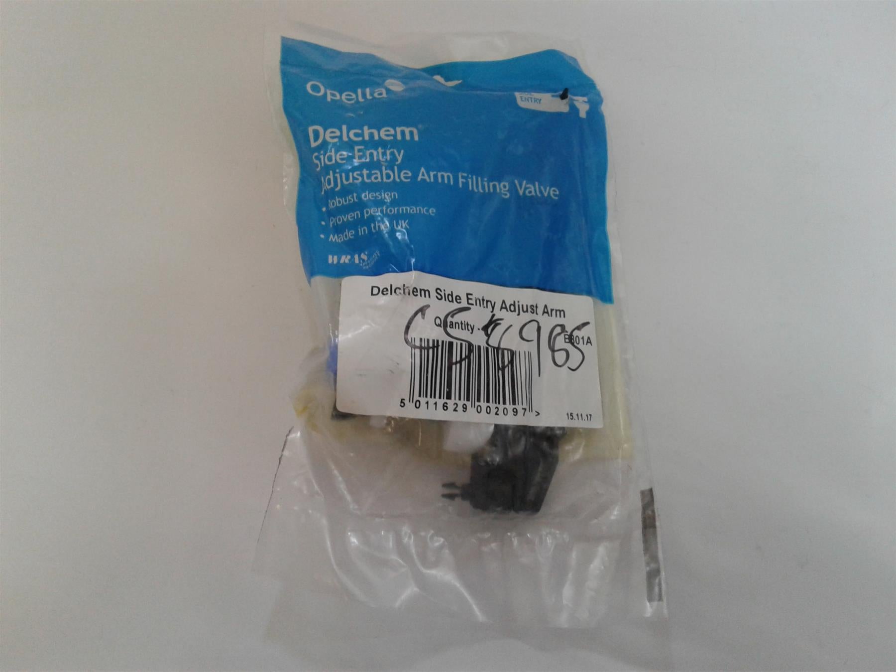 New Delchem Side Entry Adjustable Arm Filling Valve B801A