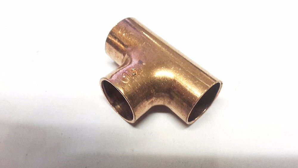 NEW COPPER EQUAL TEE 15MM FITTING