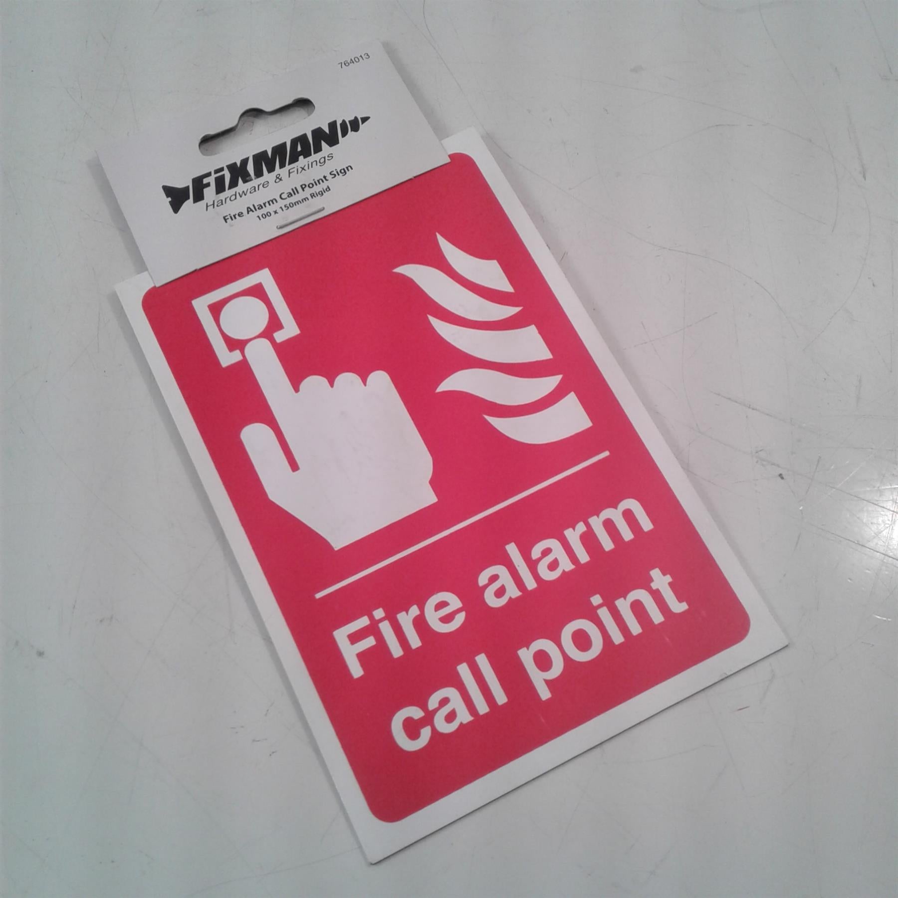 Fire Alarm Call Point Sign 100 x 150mm Rigid