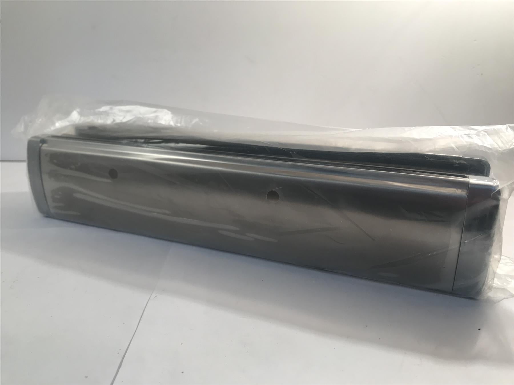 12" Gridlock Protector All-Metal Sleeved Letterplate Satin Stainless Steel