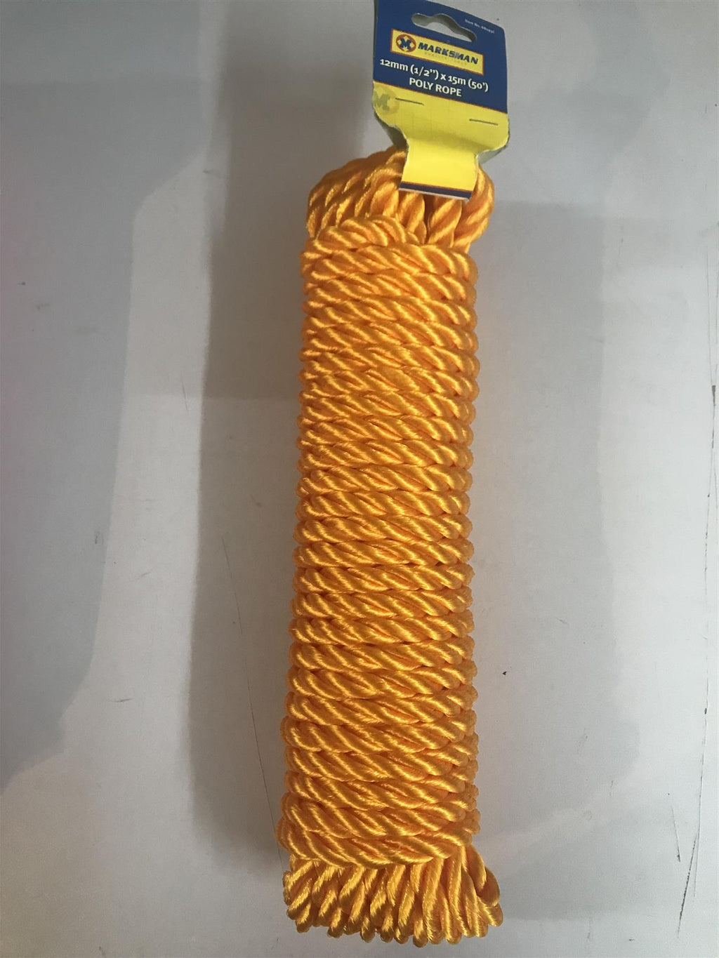 Marksman Orange Rope 12mm (1/2") x 15m (50')  Polypropylene Rope 68193C
