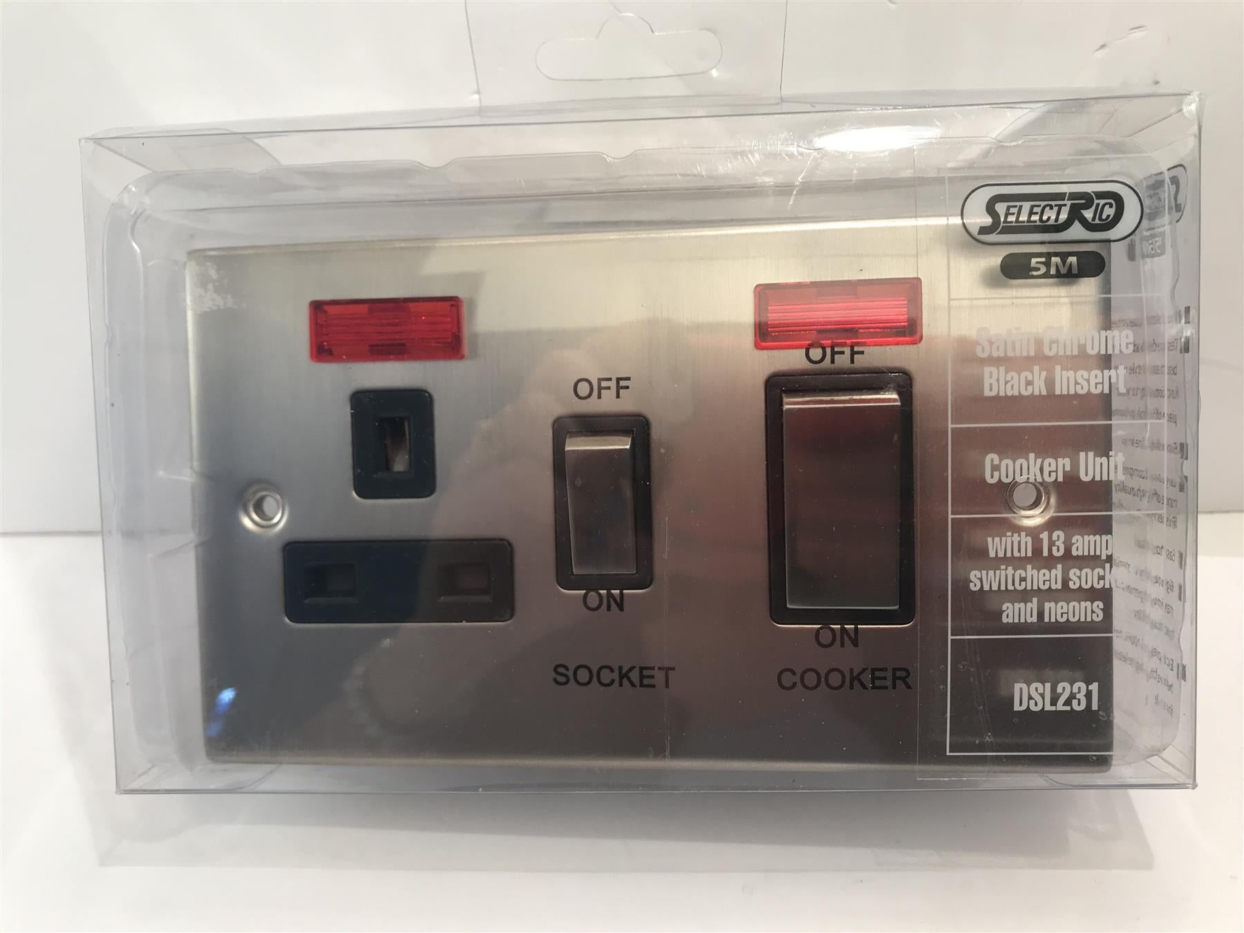 SATIN CHROME BLACK INSERT COOKER UNIT 13A SKT DSL231