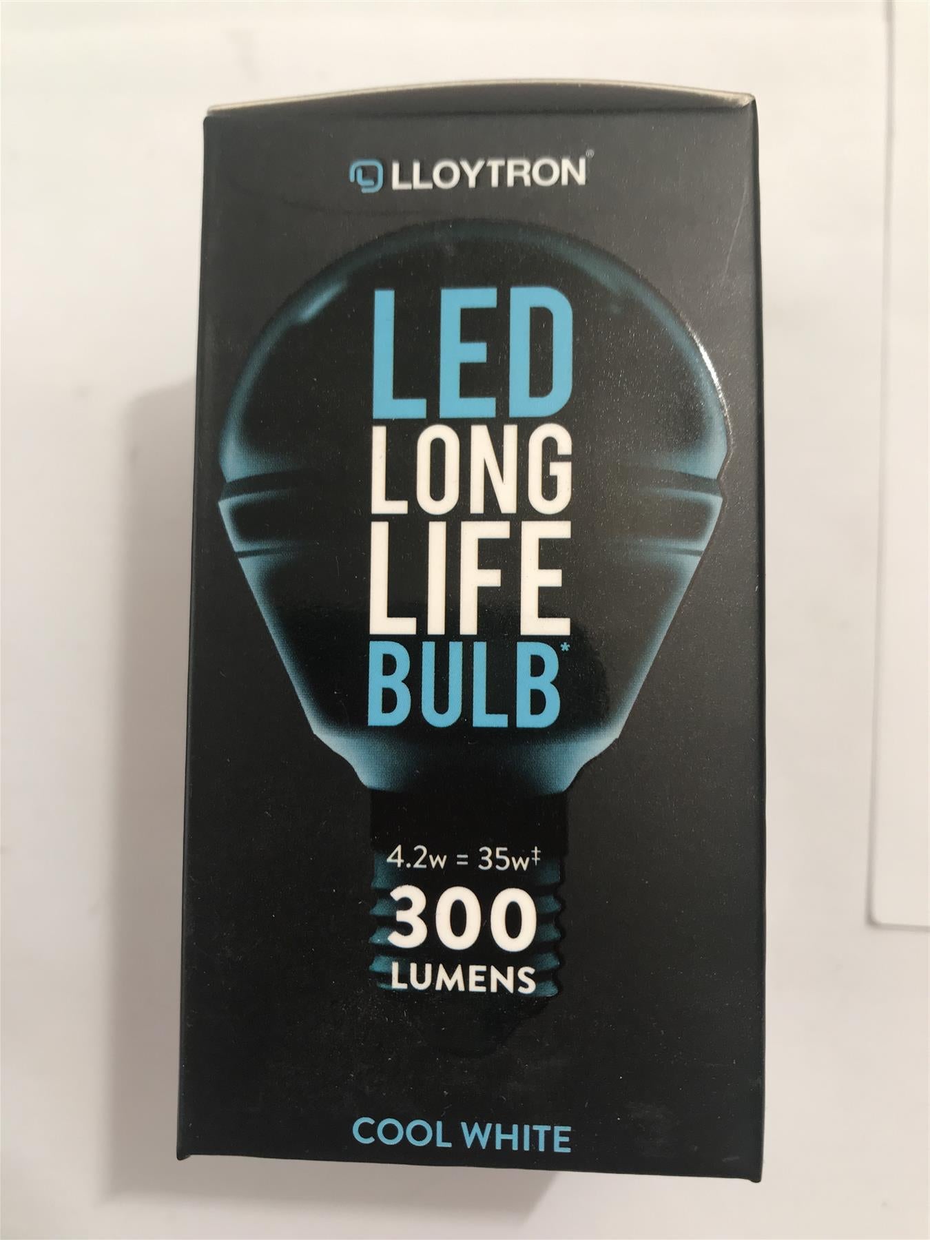 Lloytron  4.2w 300lm LED Long Life Bulb E27-CW 5600K (Cool White)  B5815ELC