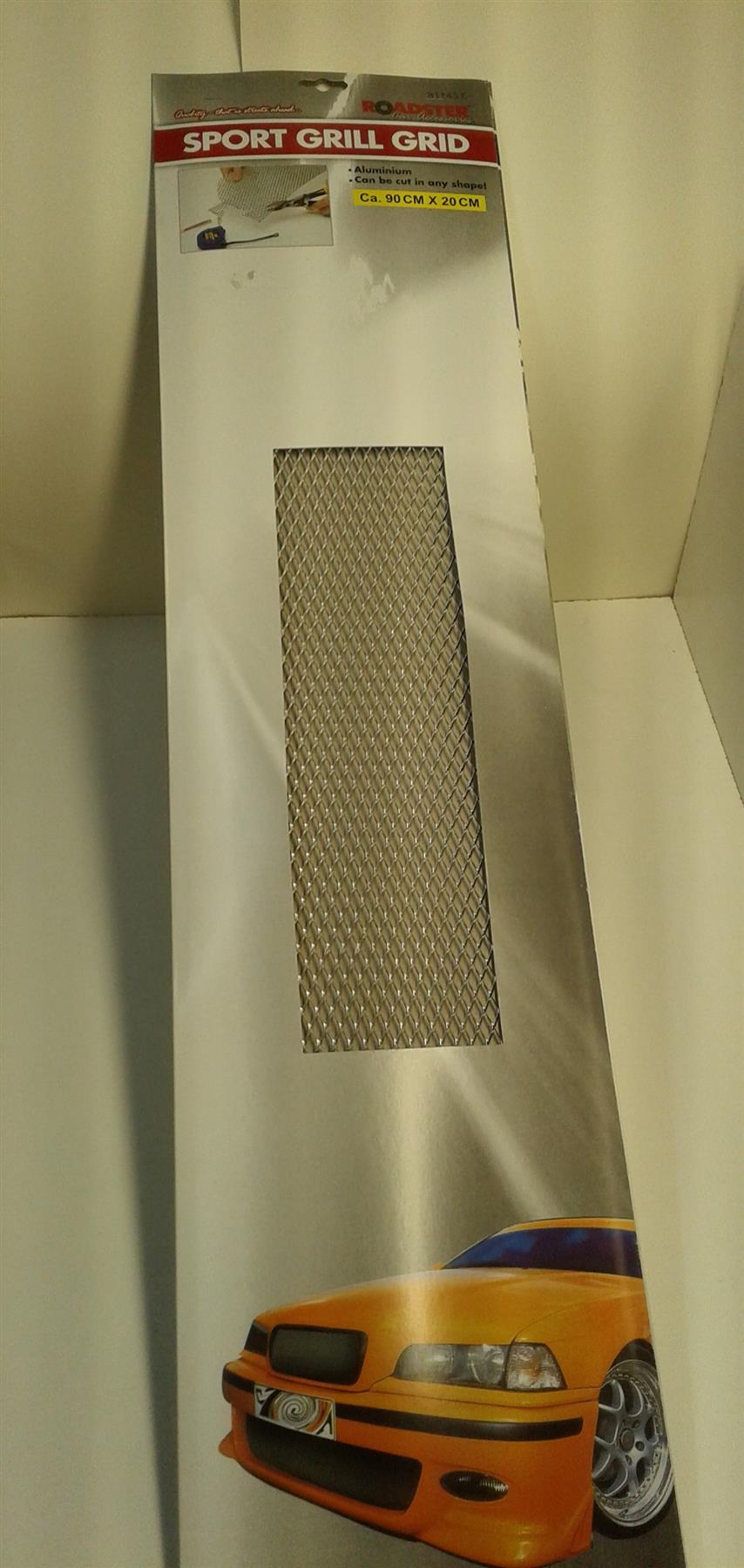 NEW 90 X 20CM ALUMINIUM CAR GRILL VEHICLE VAN BUMPER VENT SPORT GIFT MODIFY MESH