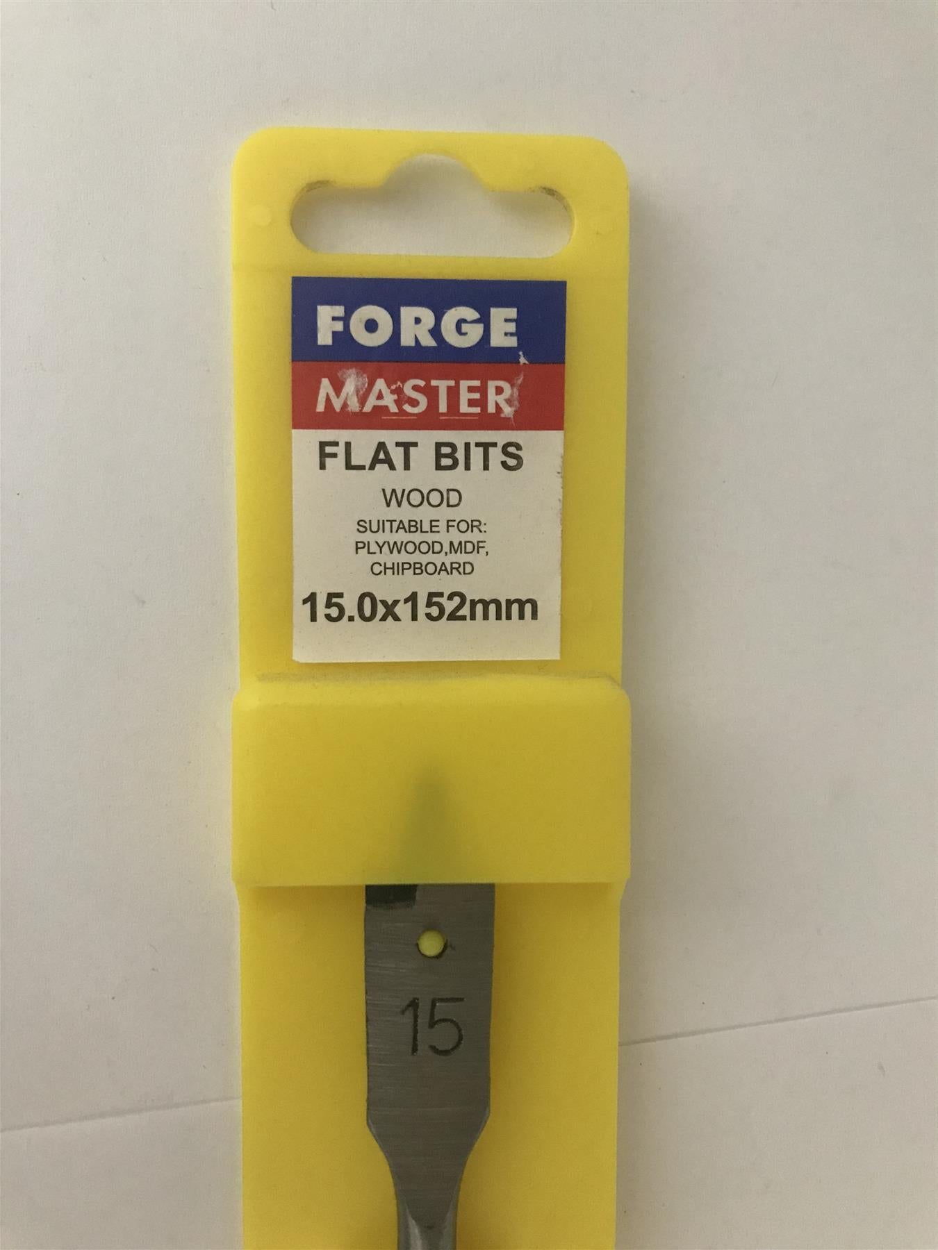 Forge Master Flat Wood Bit 15.0 x 152mm  FMFLAT15