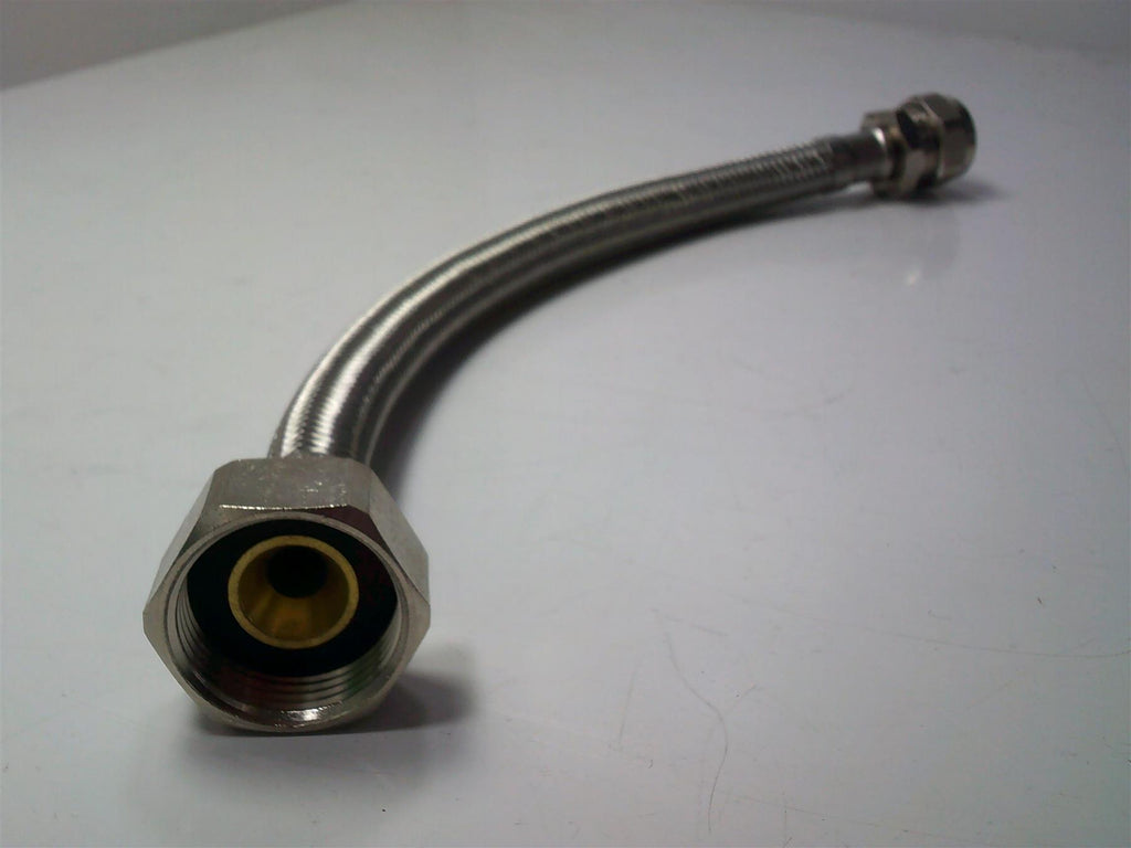 New Flexi Pipe Connector 15mm x 1/2" BSP 300mm Hose WRAS Approved