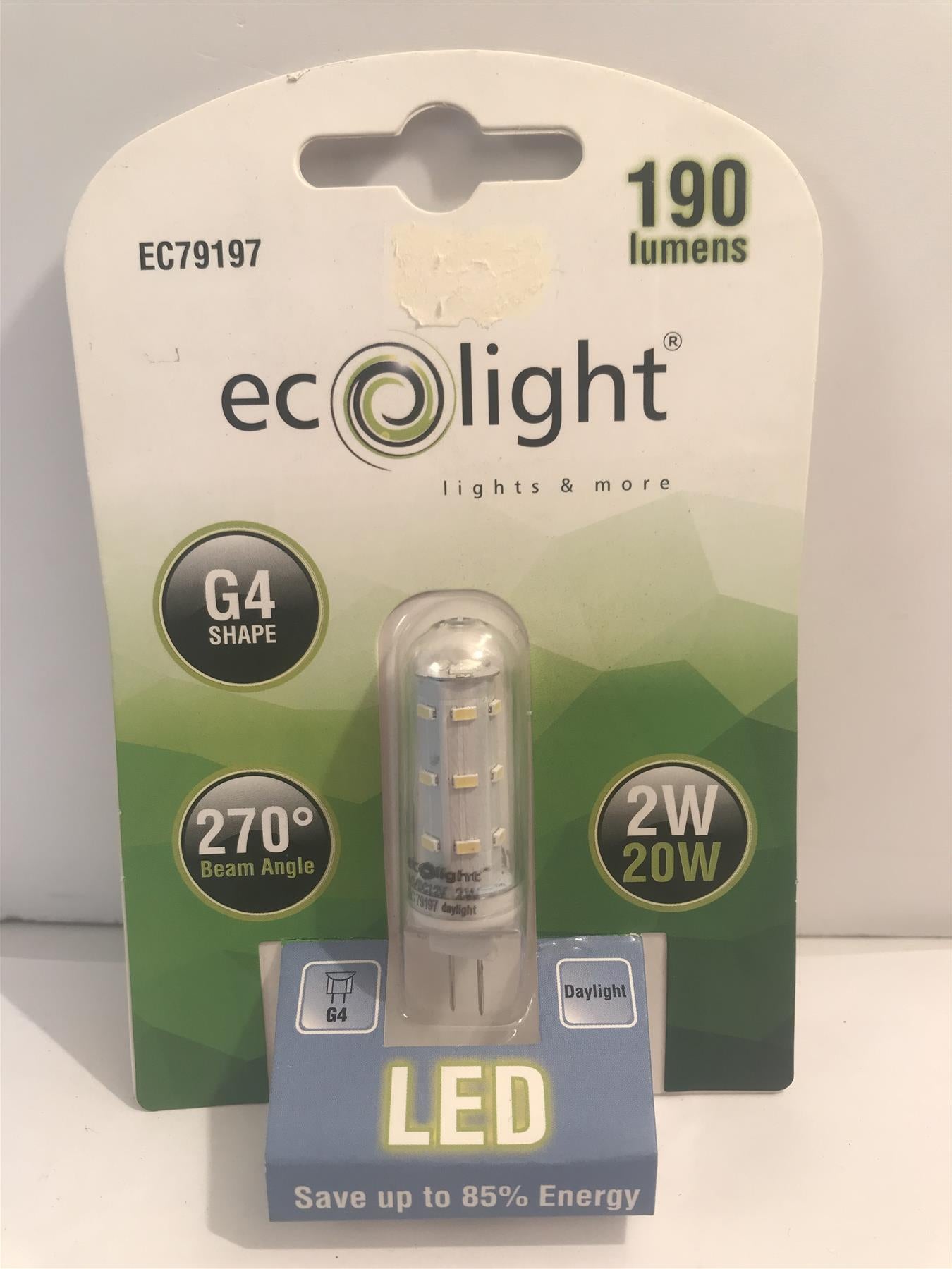 Ecolight G4 20W 190lm 270° KED Bulb  EC79197