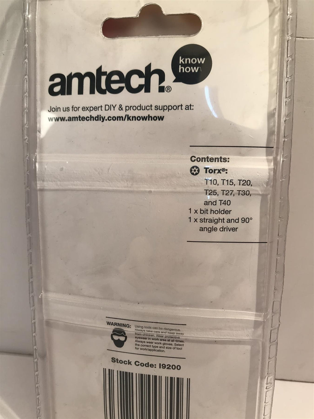 Amtech 9pc Offset Torx Bit Set Straight & 90° Angle Driver