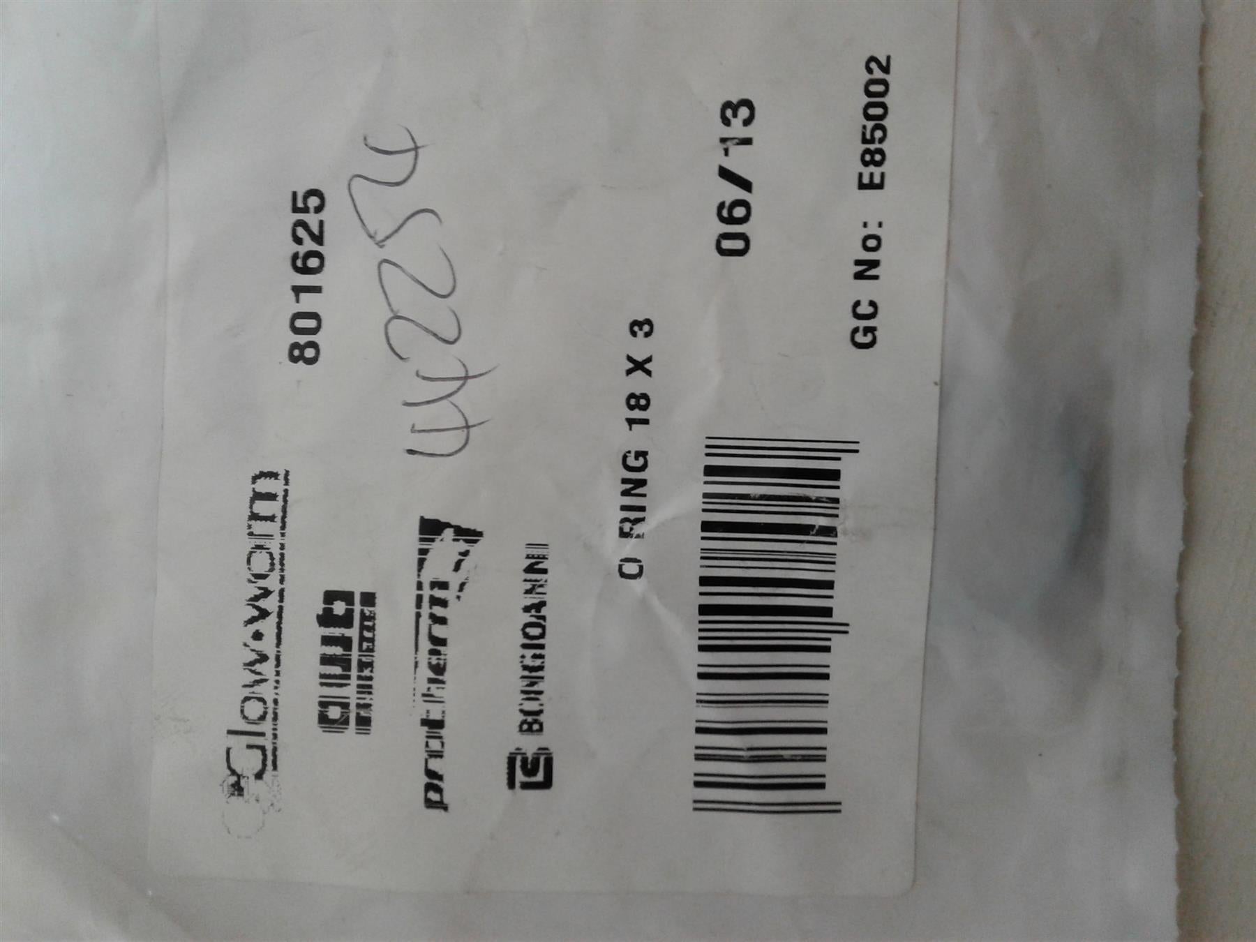 NEW GLOWWORM HXI CXI SXI ULTRACOM O RING 18X3 801625