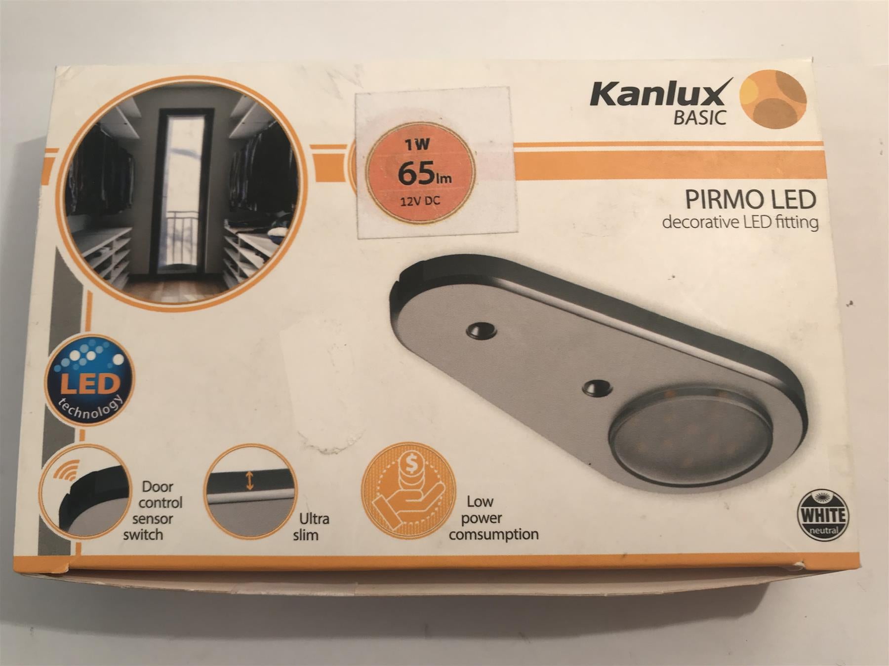 Kanlux Pirmo LED SMD NW-GR 1W 65lm Fitting 23710