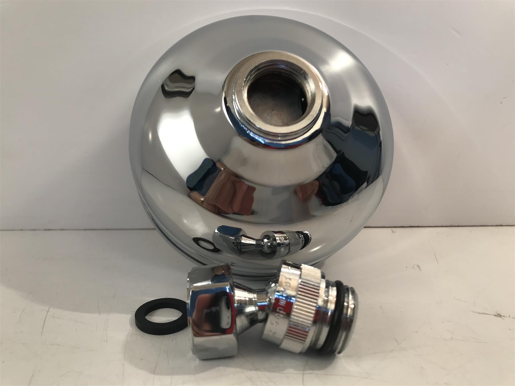 SHOWER ROSE TULIP HEAD 4" CHROME