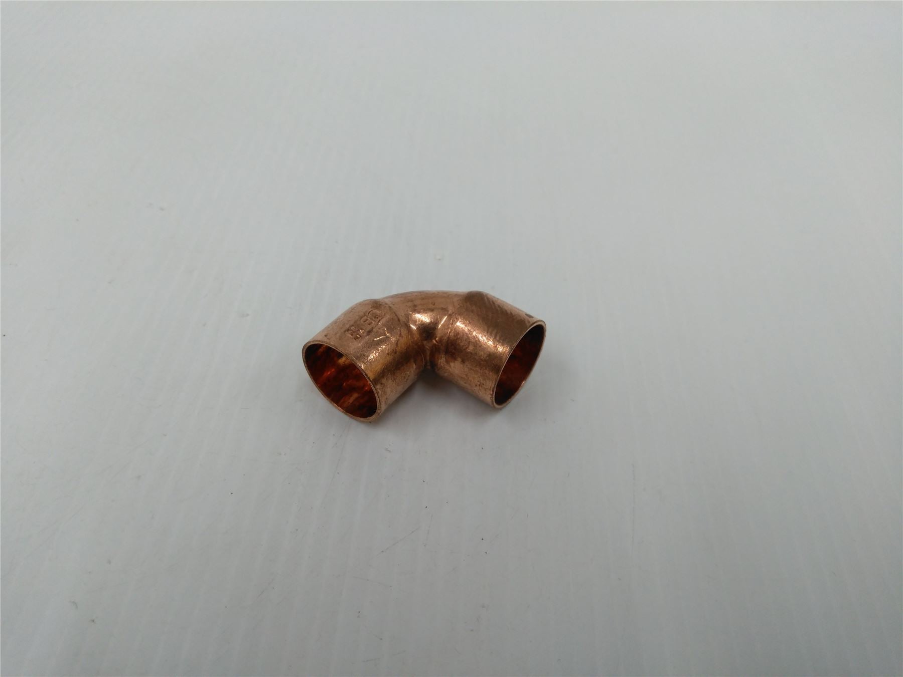 10 X COPPER END FEED FITTING 90 DEGREE ELBOW SIZE 15mm FEMALE TO FEMALE