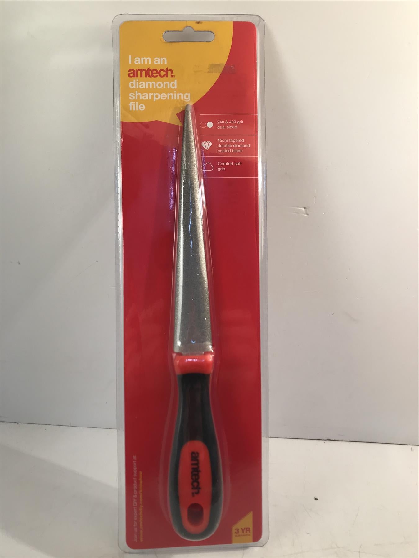 Amtech Diamond Sharpening File 10"