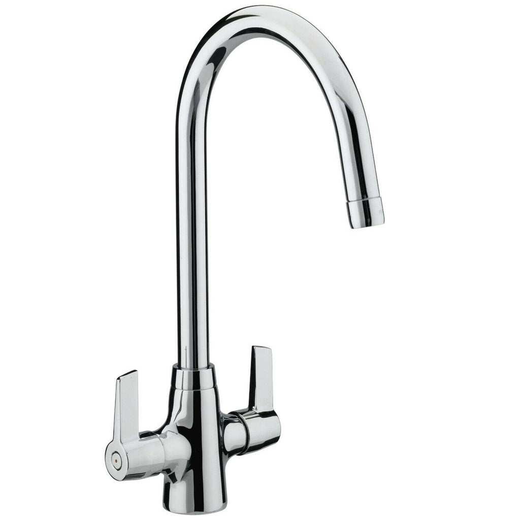 Bristan Echo Kitchen Sink Mixer Tap Double Lever Modern EasyFit Chrome