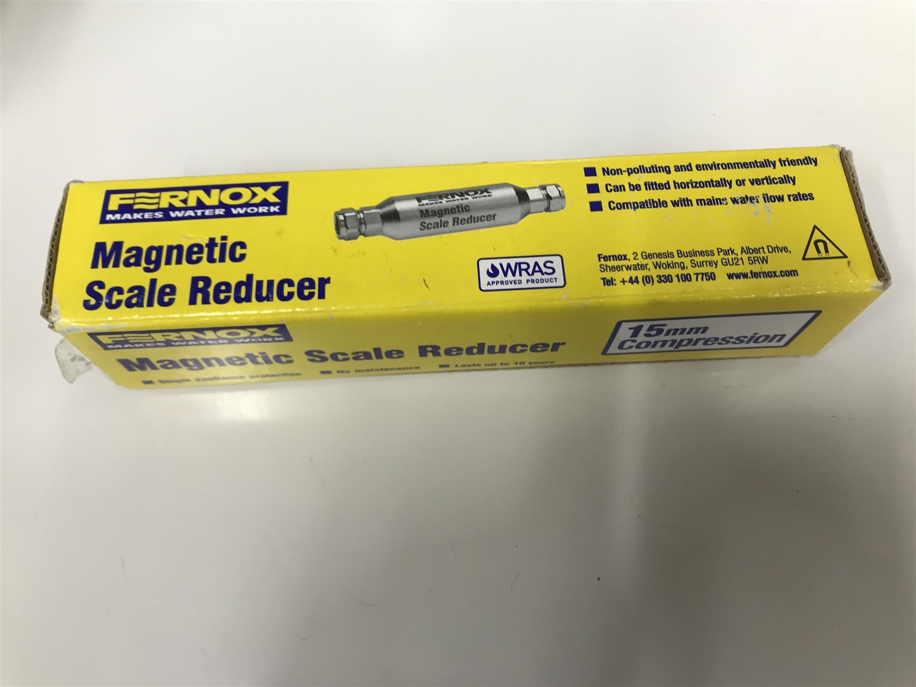 New Fernox 15mm Compression Inline Magnetic Scale Reducer 58264