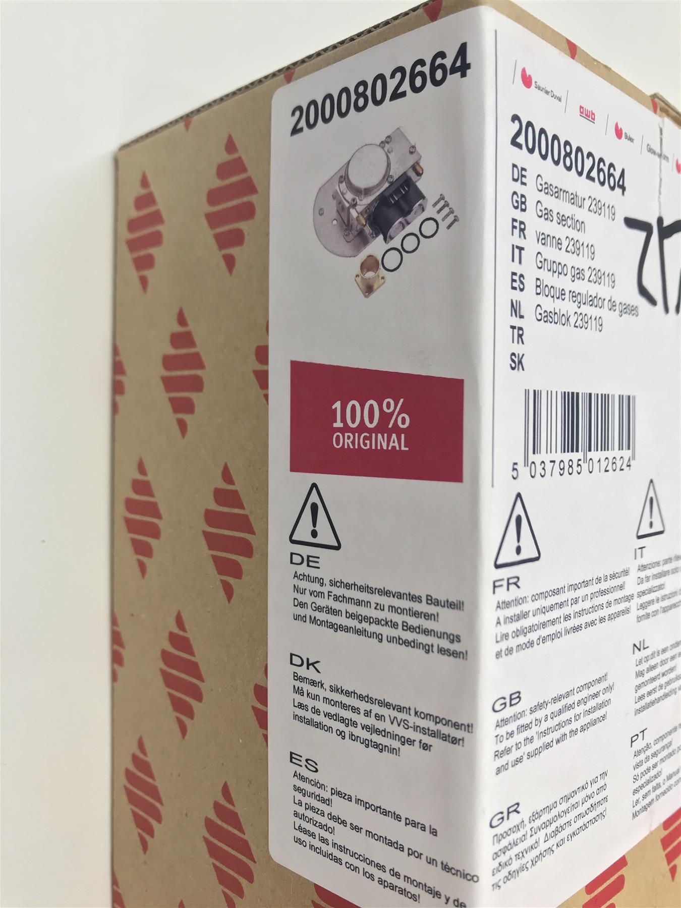 New Glowworm 2000802664 Gas Valve