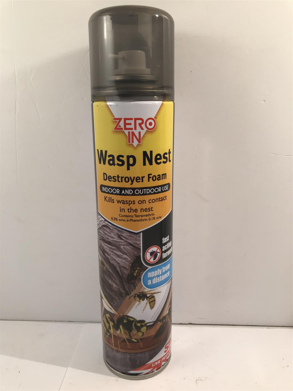 Zero In Wasp Nest Destroyer Foam Indoor and Outdoor Use  ZER904