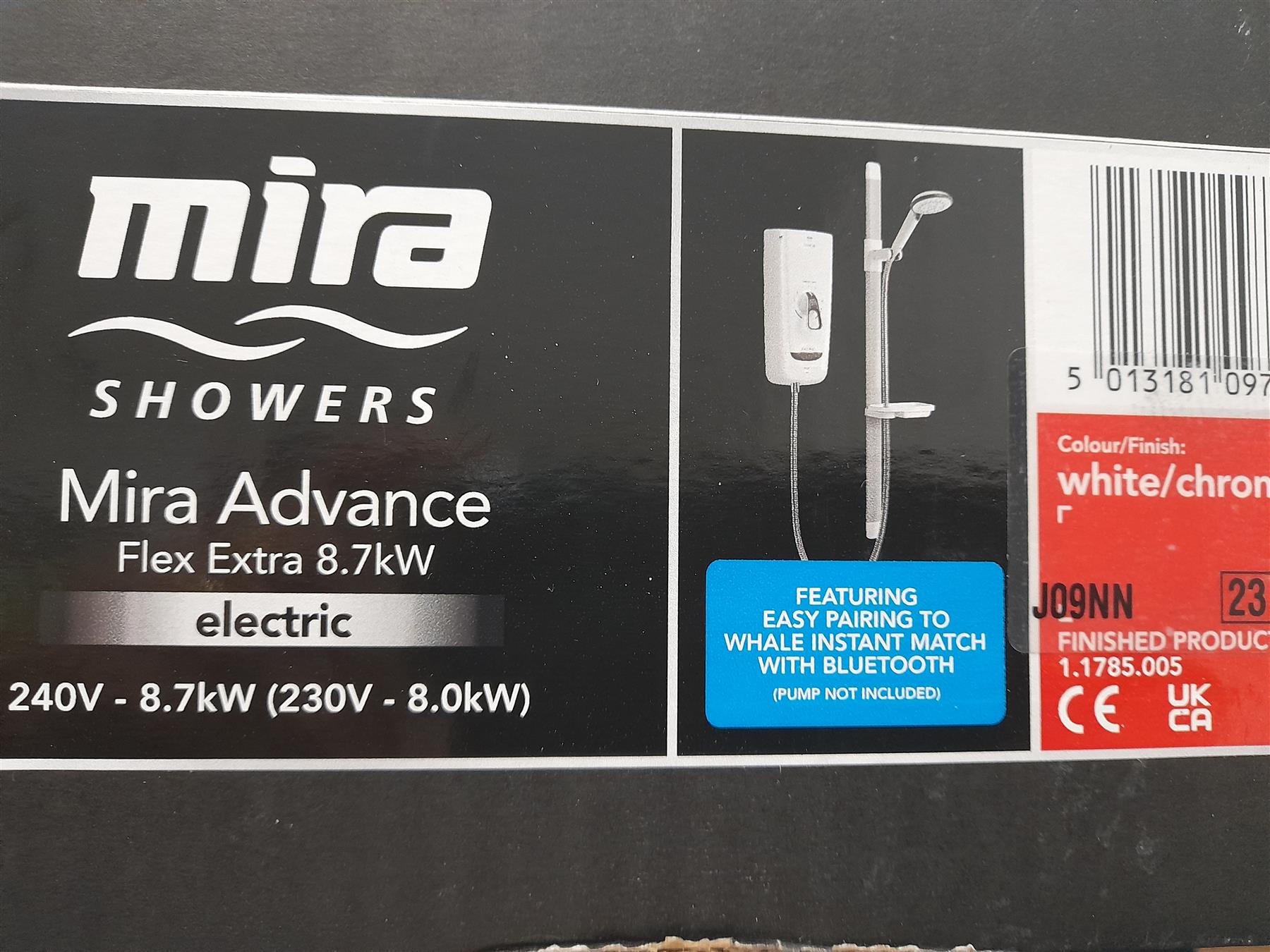 Mira 1.1785.005 8.7kW Thermostatic Electric Shower White