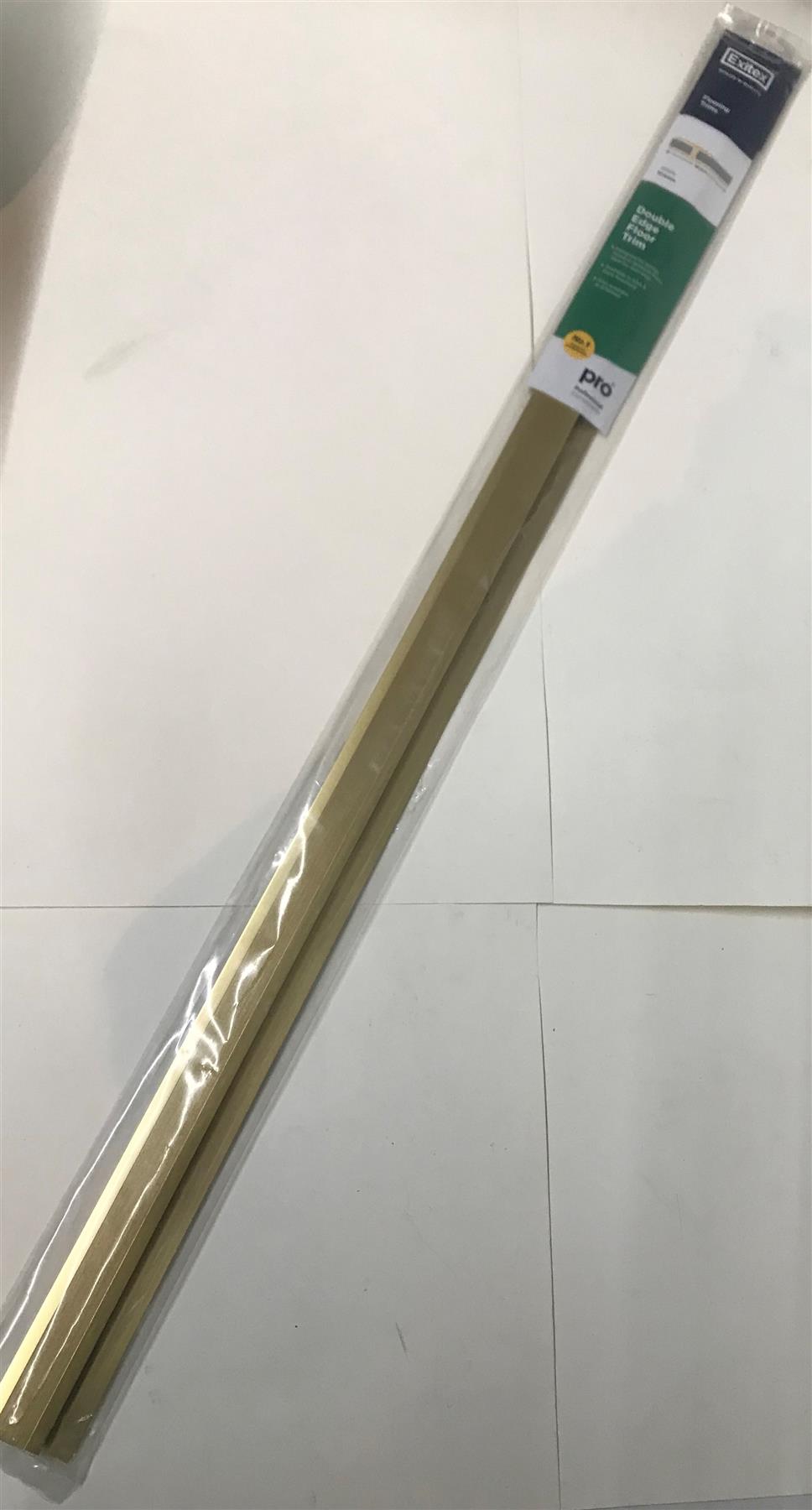 Exitex Double Edge Floor Trim Gold Adonised 914mm