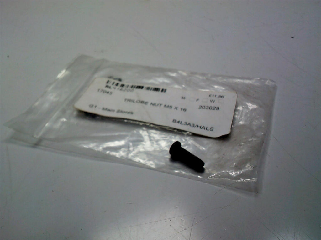 M5 x 16mm BLACK STAINLESS HEX BUTTON HEAD BOLT SCREW