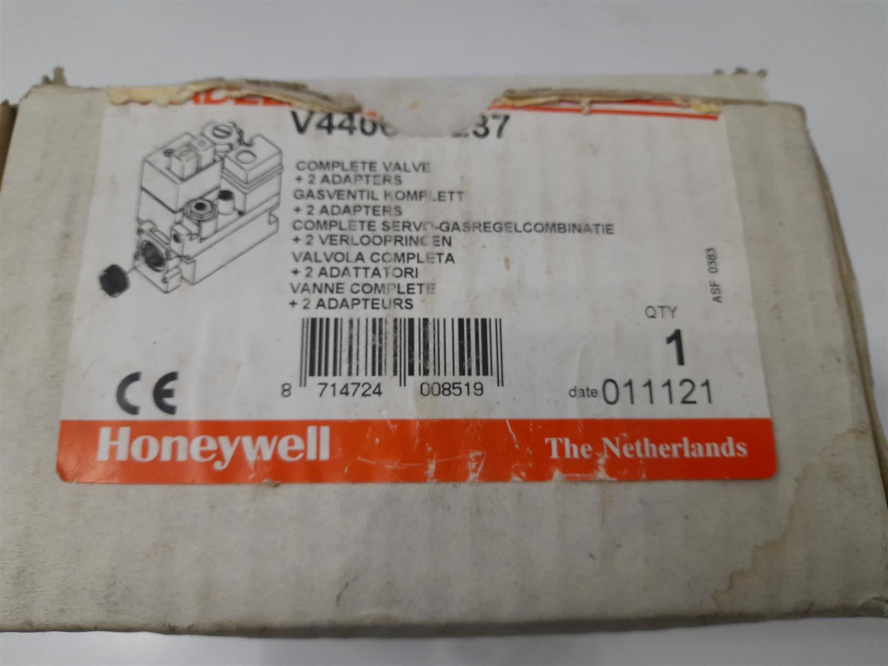 NEW IDEAL CONCORD GAS VALVE 173346 WAS 056193