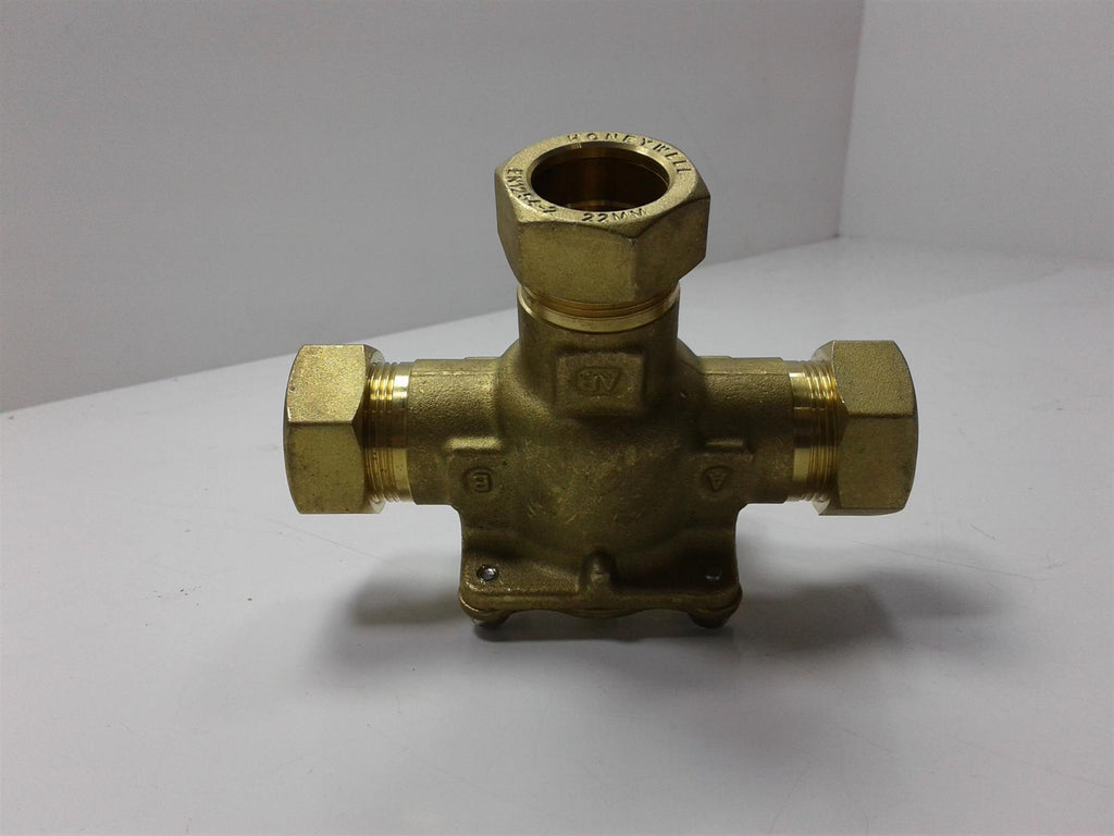 NEW HONEYWELL EN1204-2  22MM 3 PORT VALVE BODY ONLY