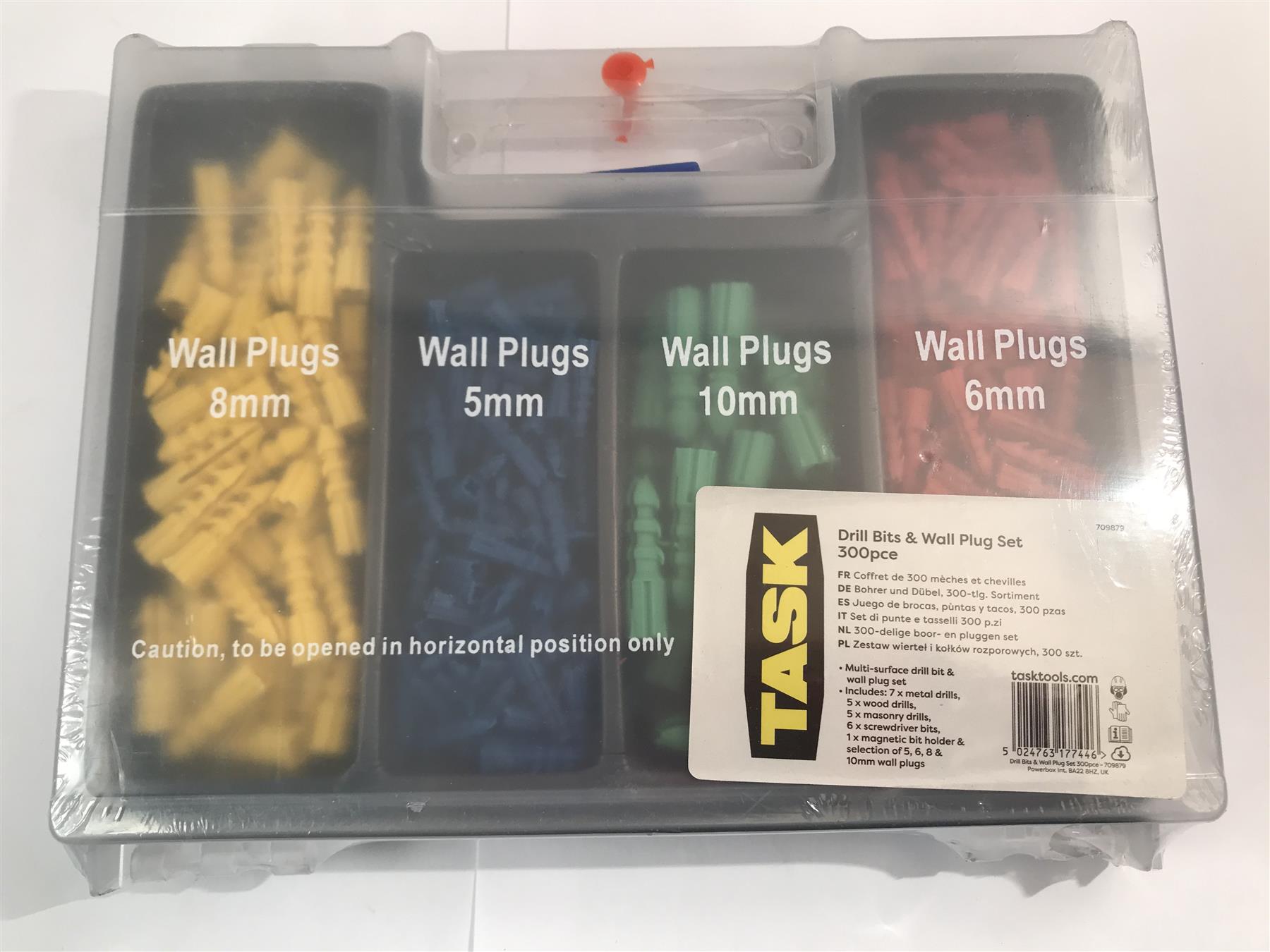 Task Drill Bits & Wall Plug Set 300pc  709879