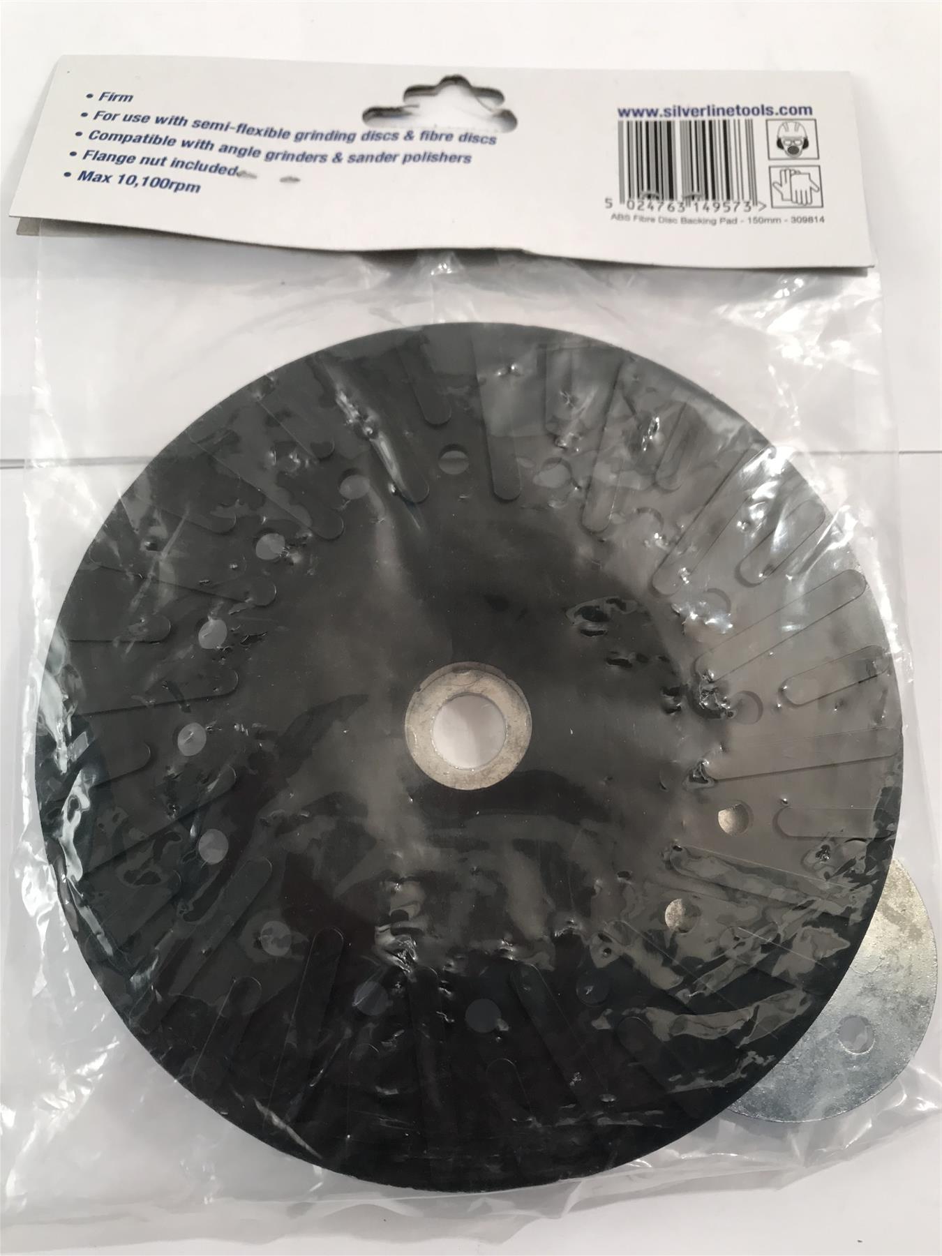 Silverline ABS Fibre Disc Backing Pad 150mm  309814