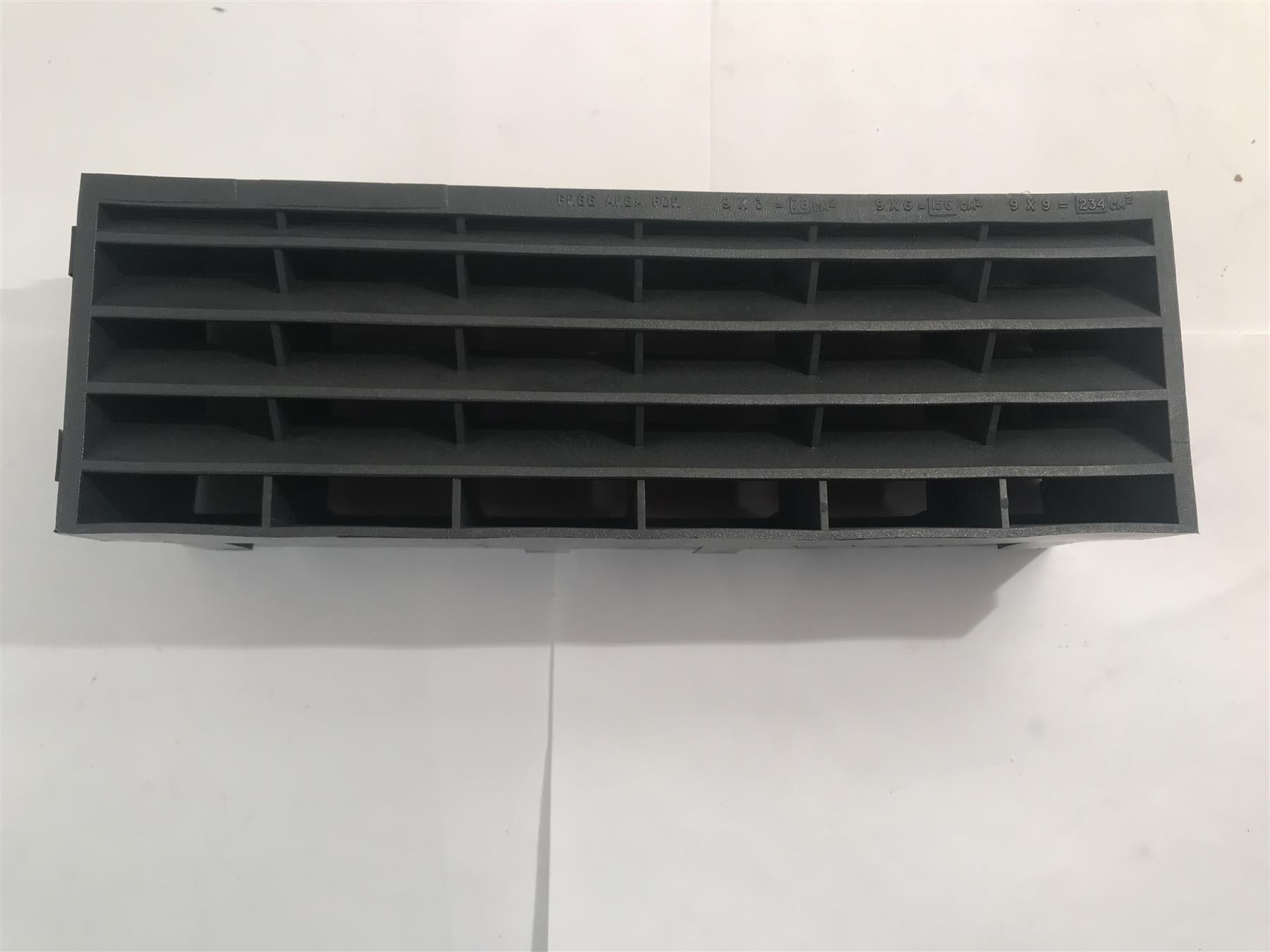 Air Brick Vent 9" x 3" Black