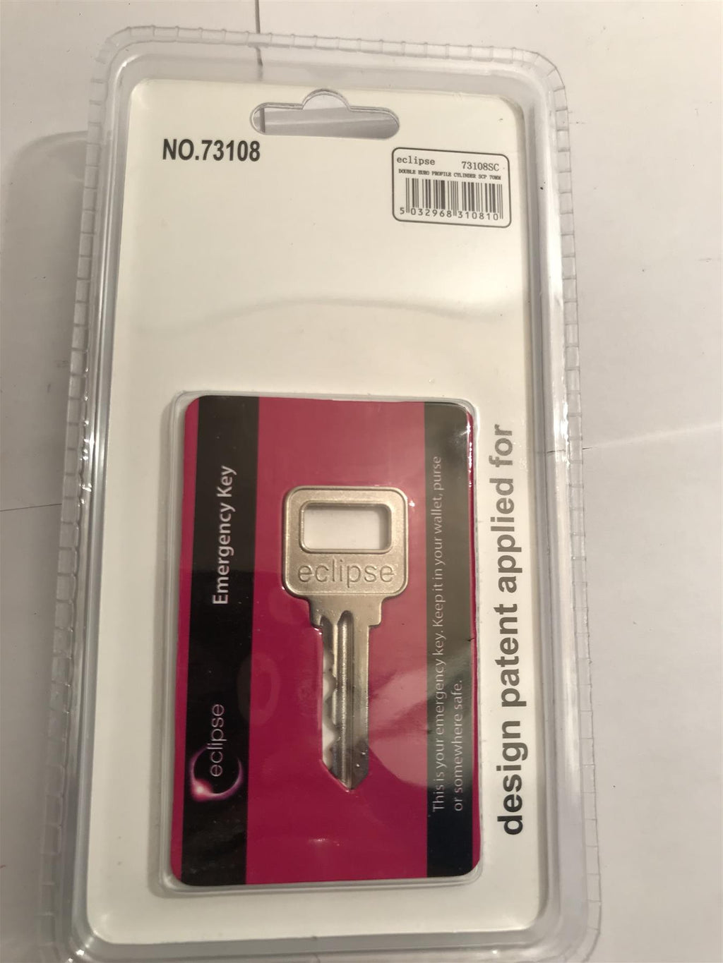 Eclipse Double Euro Profile Cylinder 73108SC Satin Chrome 70mm x 35mm