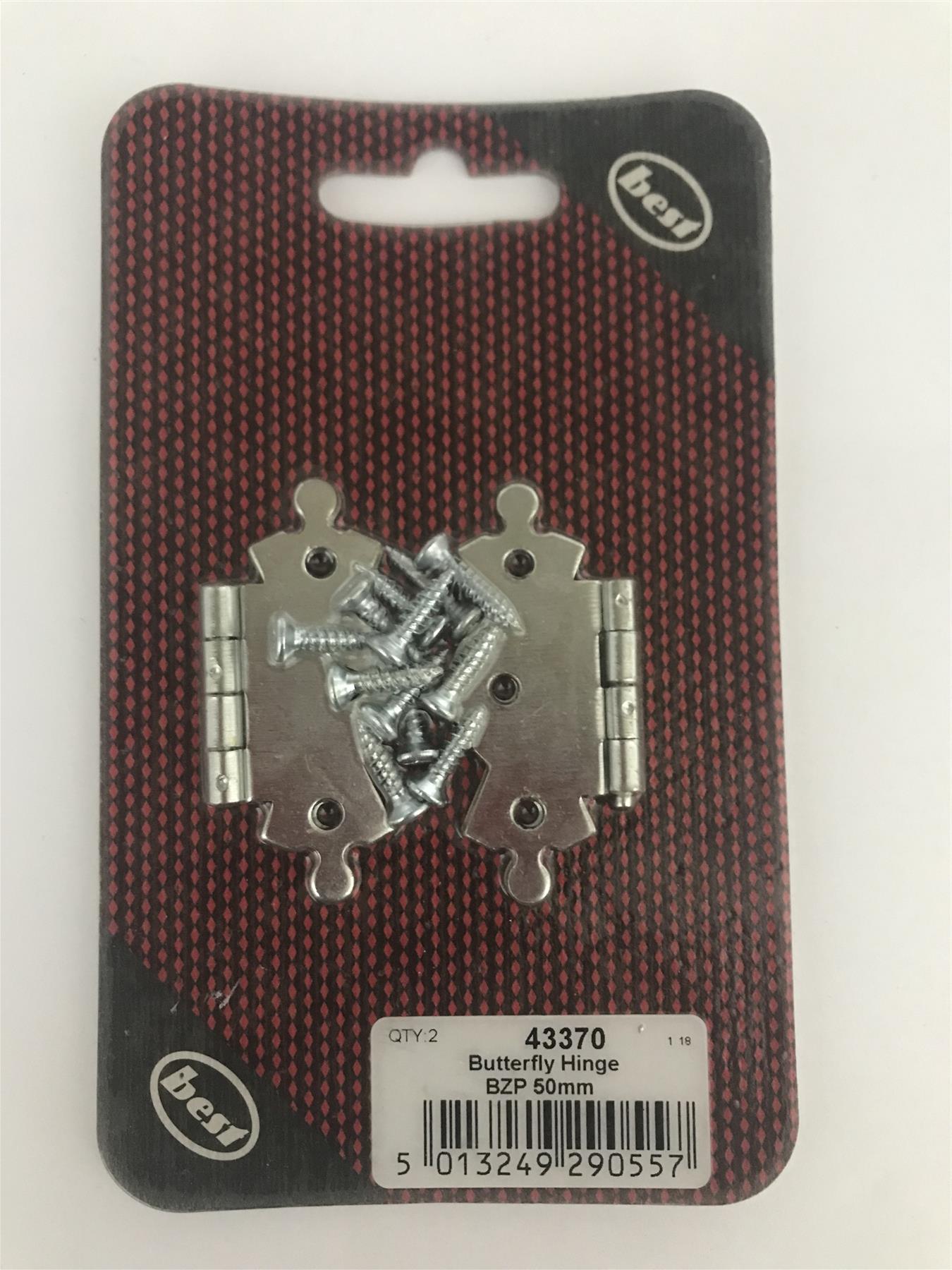 Best Butterfly Hinge BZP 50mm  43370