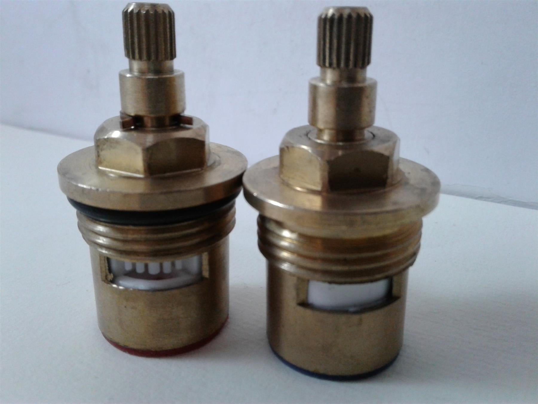 NEW BATH Brass 1/2" Tap Valve CARTRIDGE HOT COLD Quarter Turn