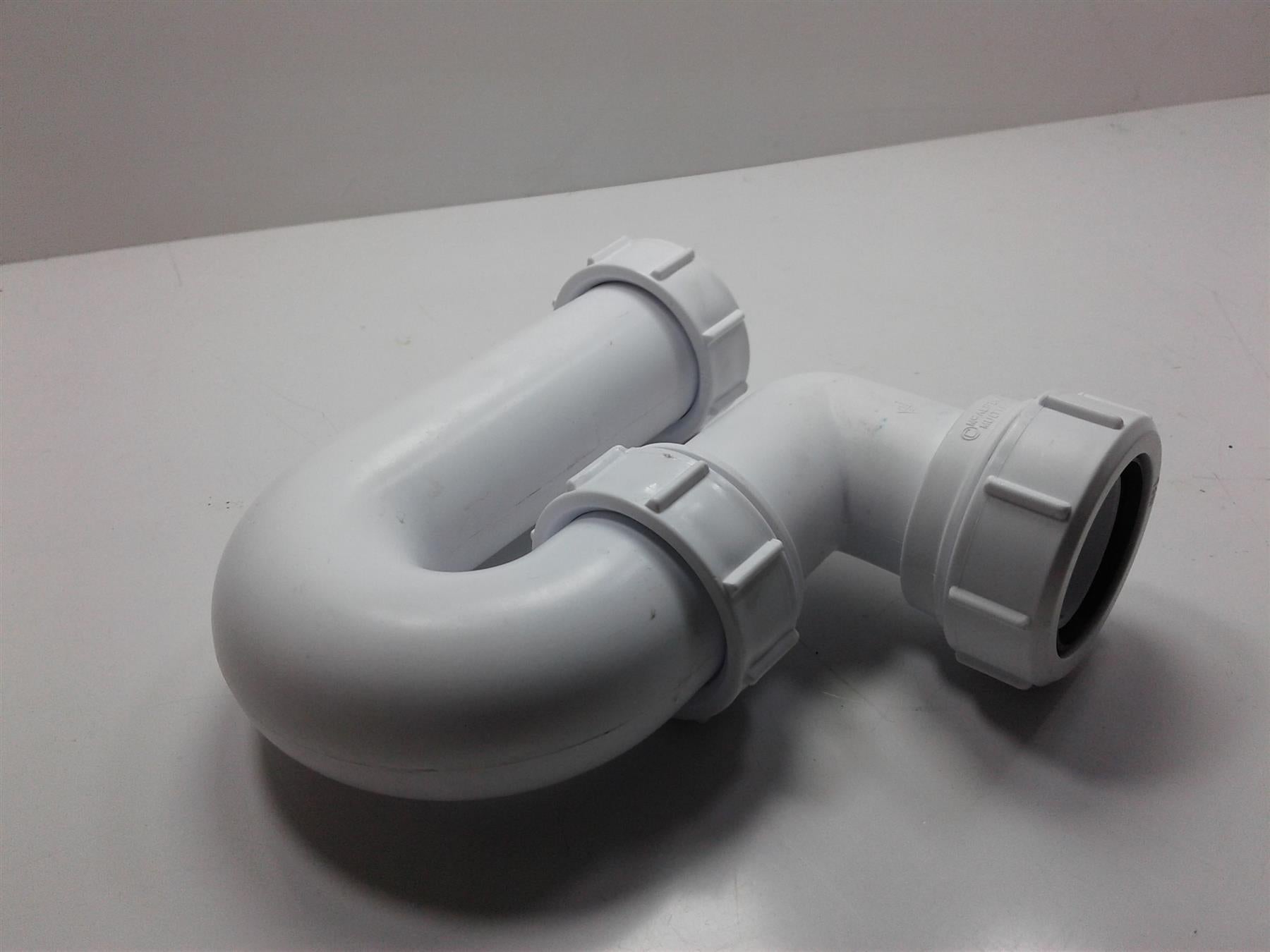 MCALPINE TUBULAR P TRAP 38MM WHITE