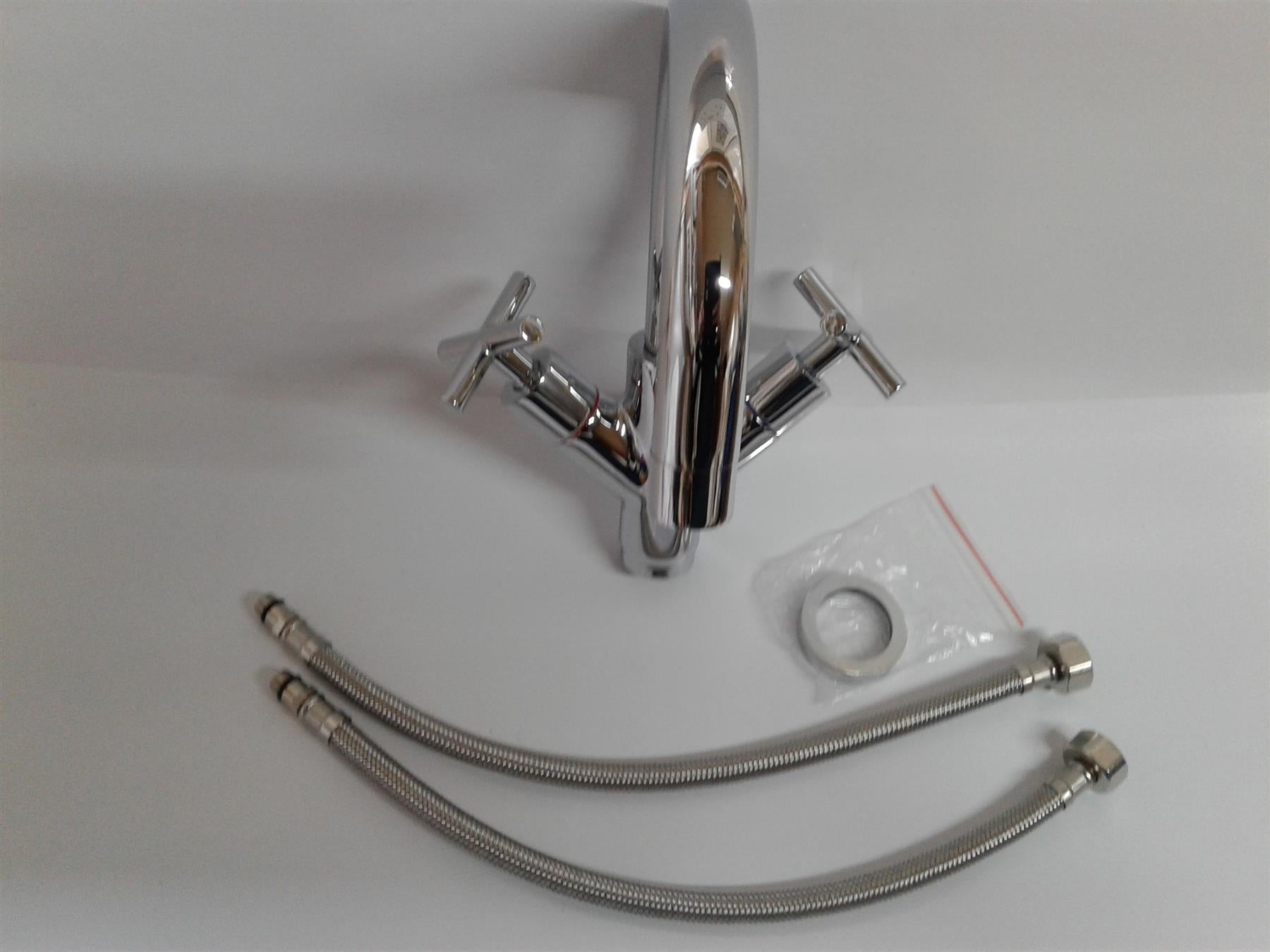 NEW TECHNIQUE QUARTZ MONO BASIN MIXER CHROME MODERN TAP - TAP024