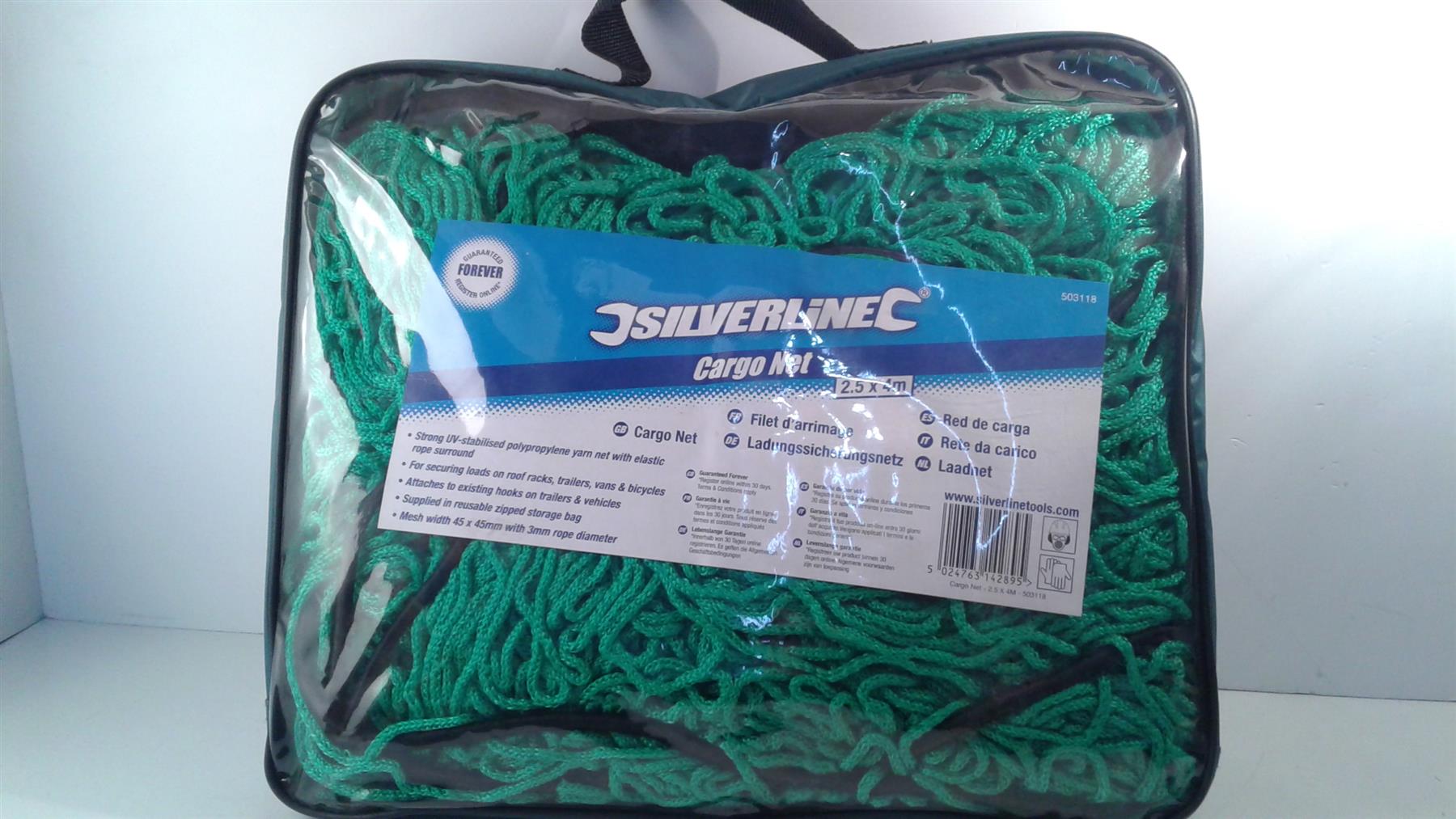 Silverline 503118 Cargo Net 2.5 X 4m