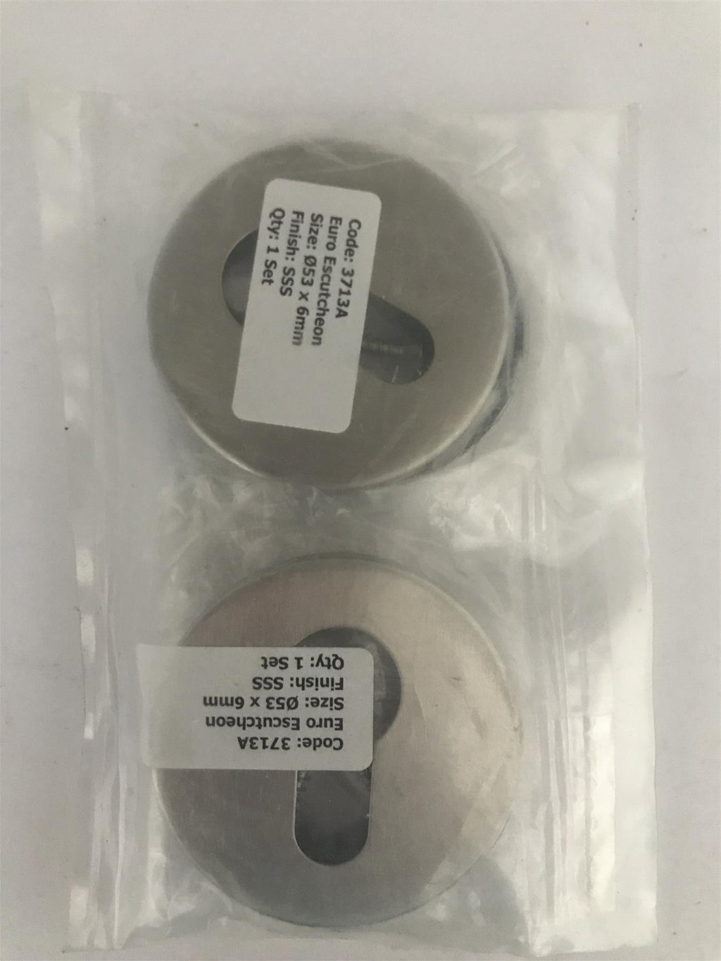 Euro Prodile Keyhole Escutcheon Stainless Steel  3713A 1 Set  69917108