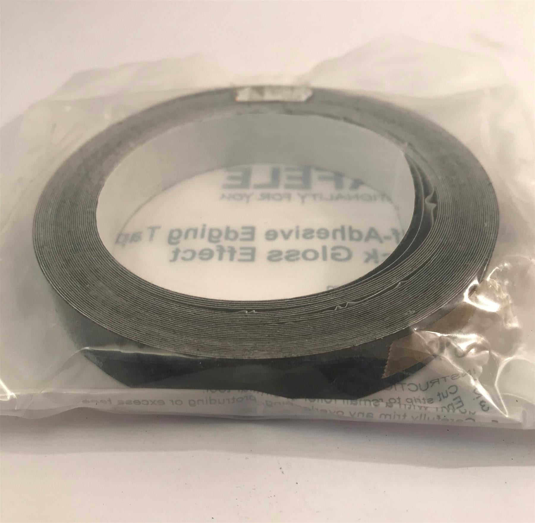 Hafele Self Adhesive Edging Tape Black Gloss Effect 18mm x 10m