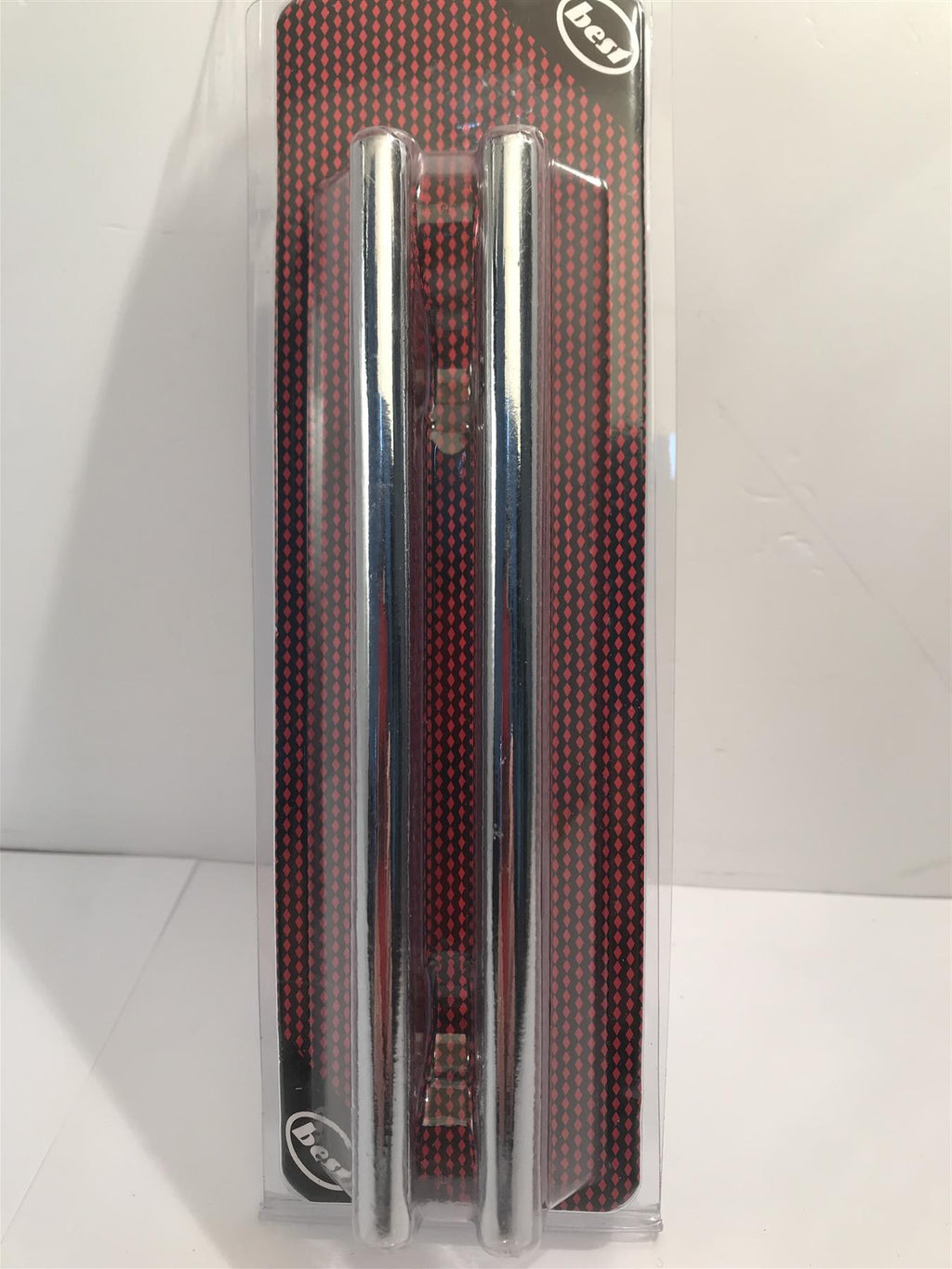 T Bar Cabinet Door Handles Bright Chrome 2 Pack 96mm
