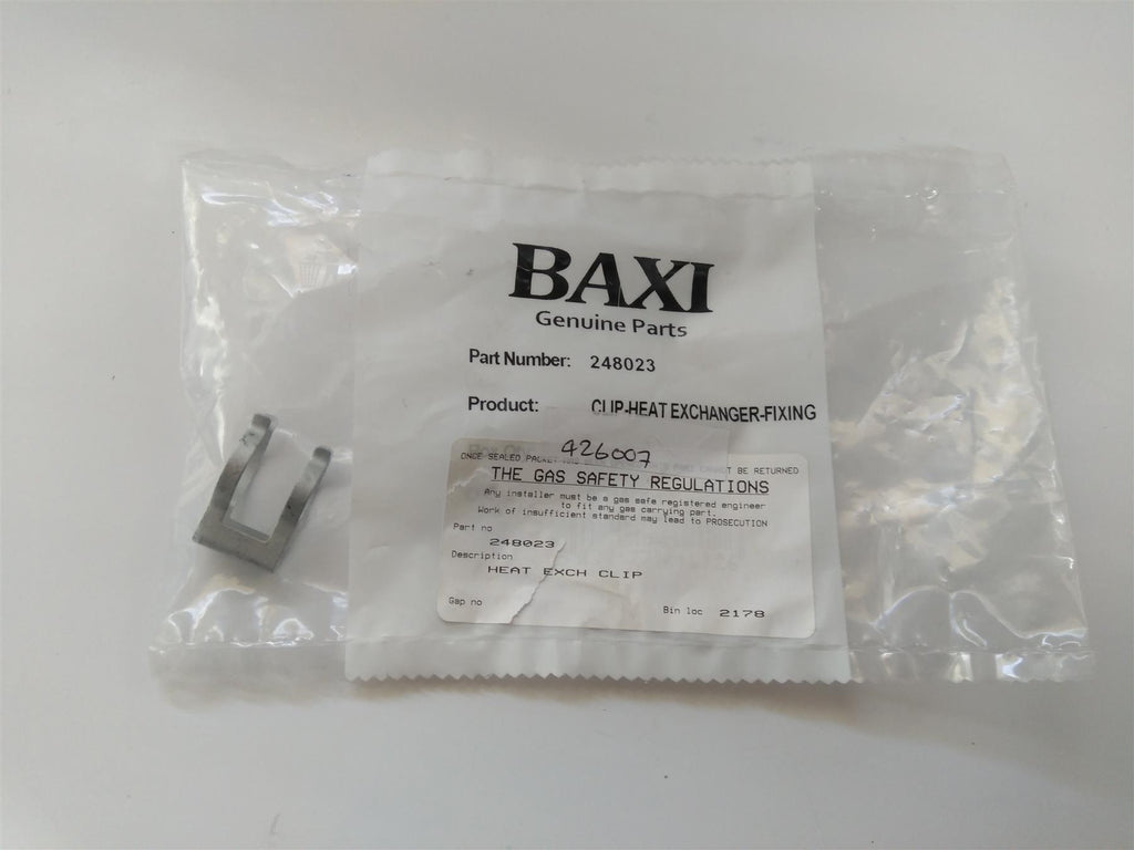 NEW BAXI 248023 CLIP HEAT EXCHANGER FIXING