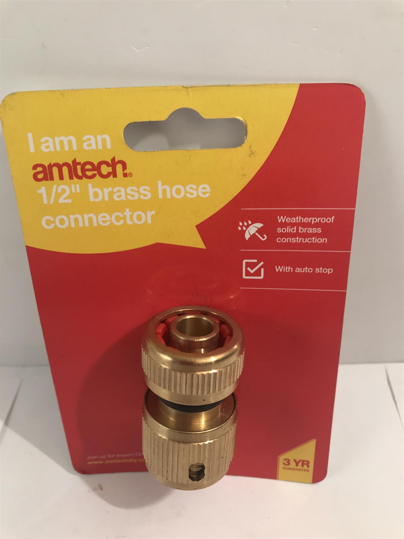 Amtech 1/2" Brass Hose Connector  U2517