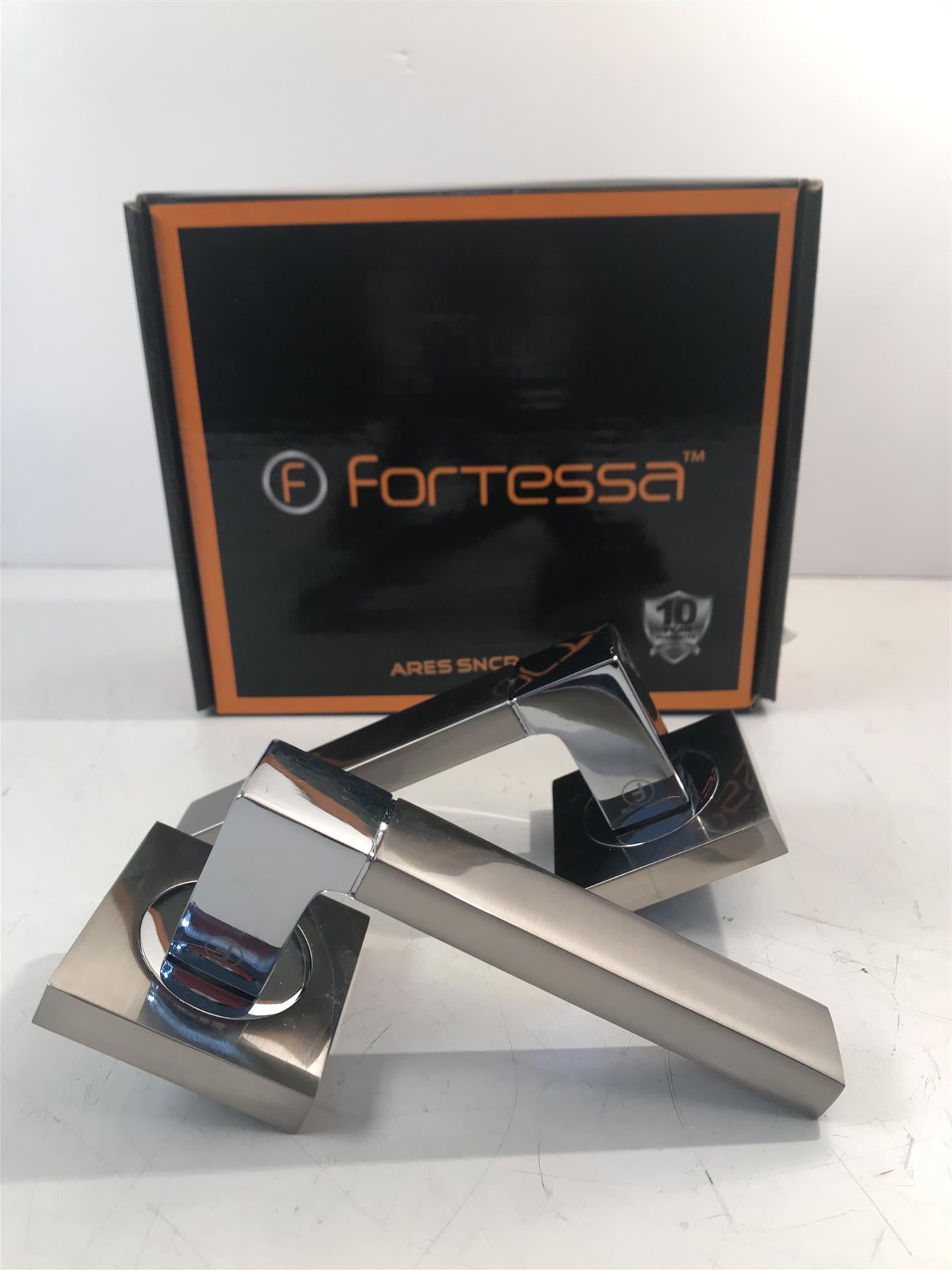 Fortessa Ares Satin Nickel/ Chrome Polish Ares Door Lever Handle FDEARE-SN/CP