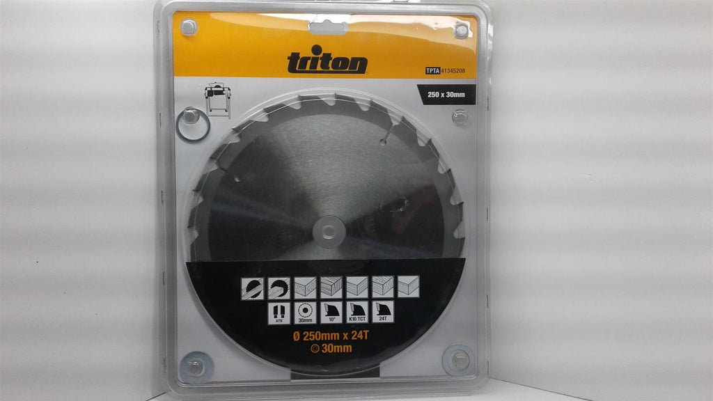 Triton 250mm x 30mm 24T TCT Circular Saw Blade for Hardwood & Softwood