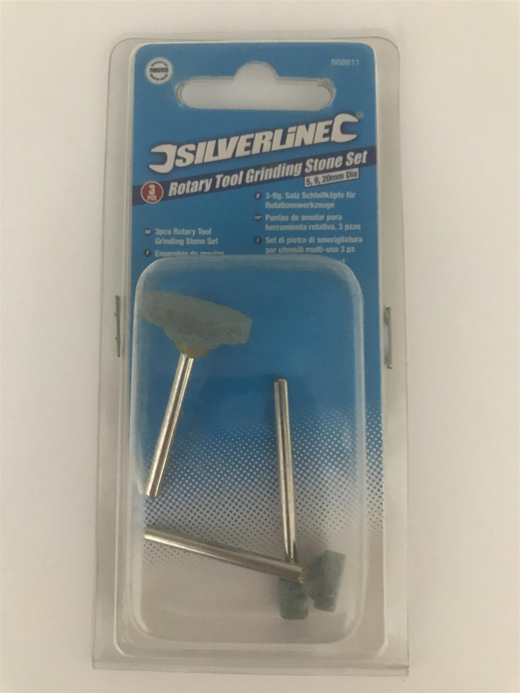 Silverline 3pc Rotary Tool Grinding Stone Set 5, 9, 20mm Dia  868811