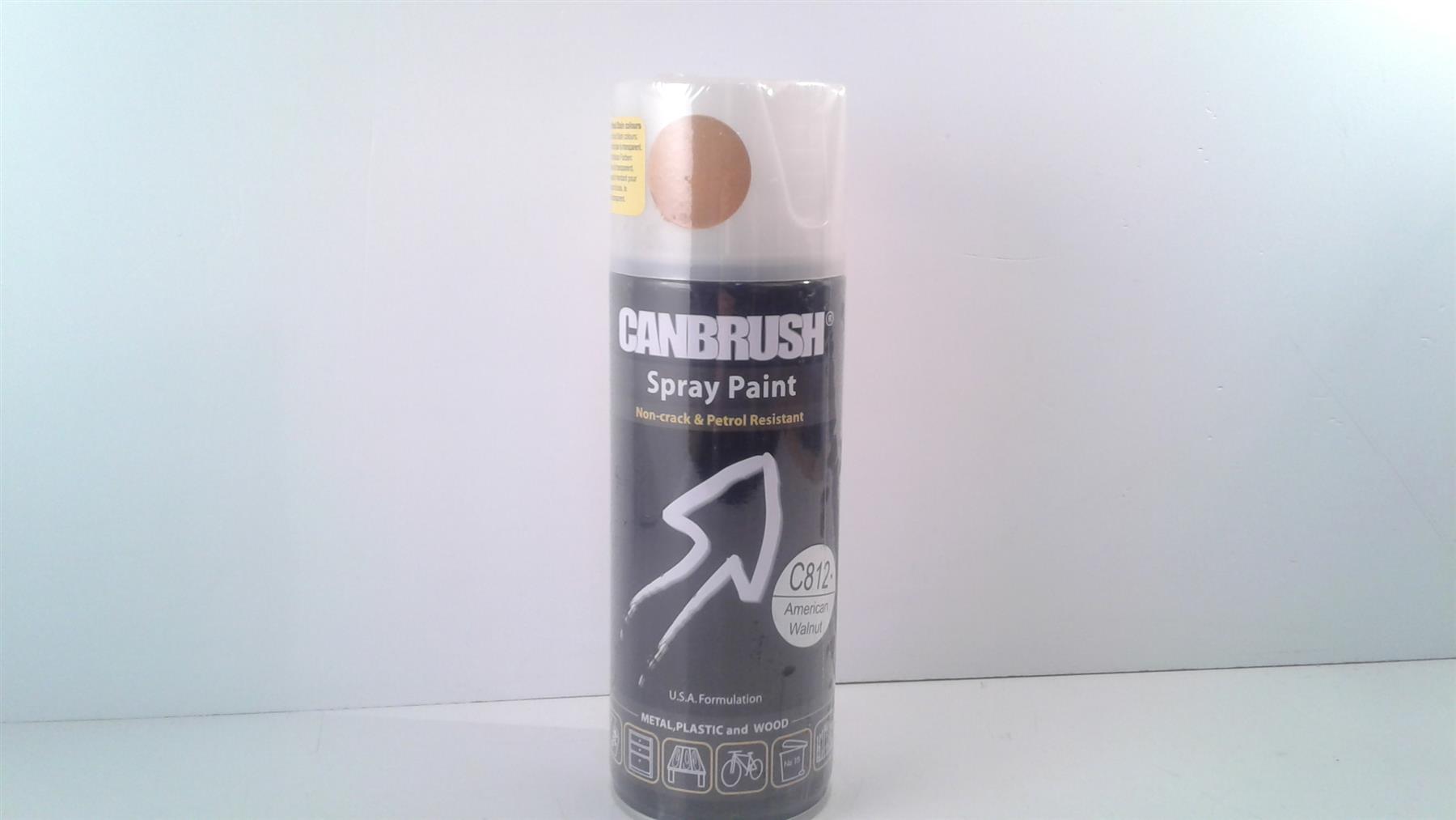 Canbrush Spray Paint C812 American Walnut for metal, plastic and wood