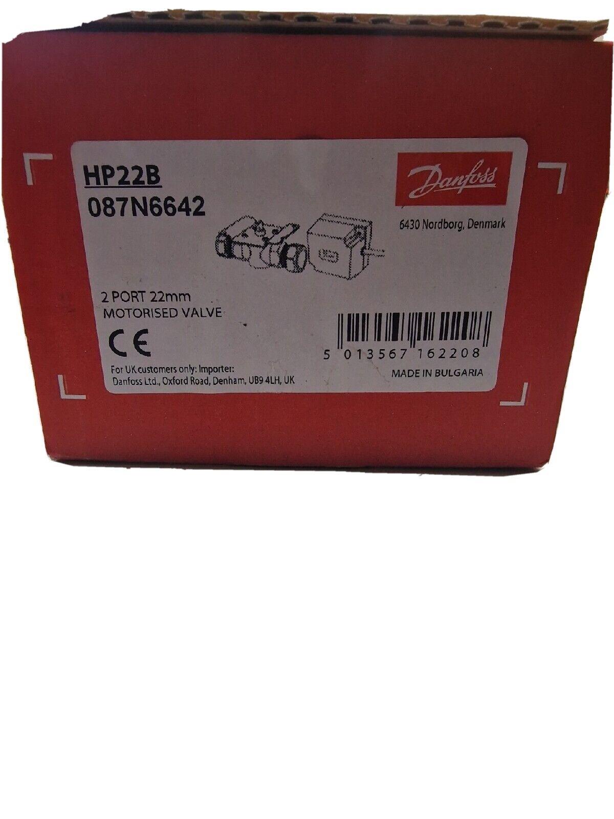Danfoss Hp22b 22mm 2 Port Motorised Valve With Actuator 087N6642